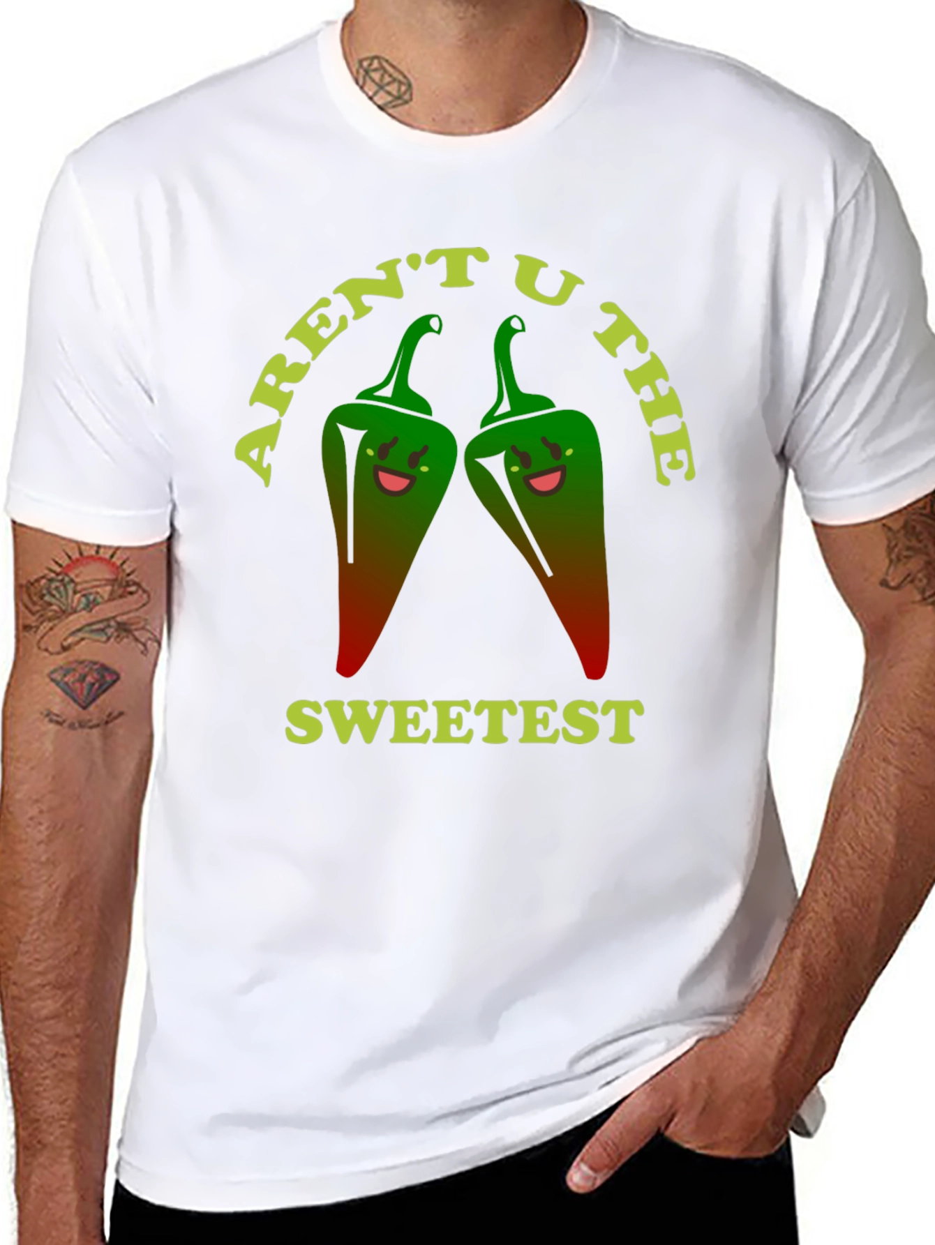 Black Aren't U The Sweetest Graphic T-Shirt view 8