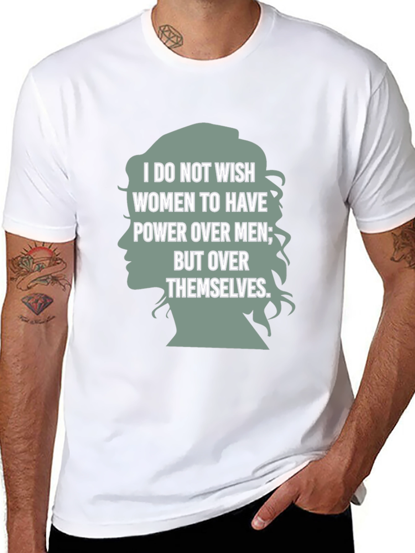 Black Empowering Women's Rights T-Shirt view 8