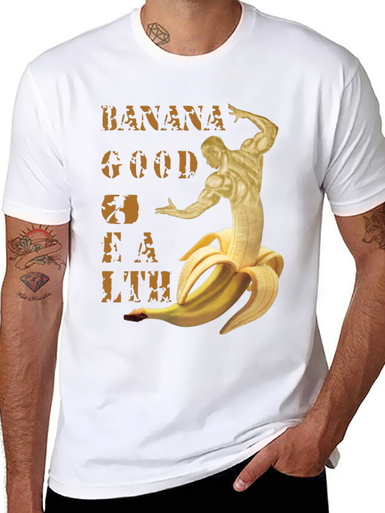 Black Banana Good For Health T-Shirt view 8