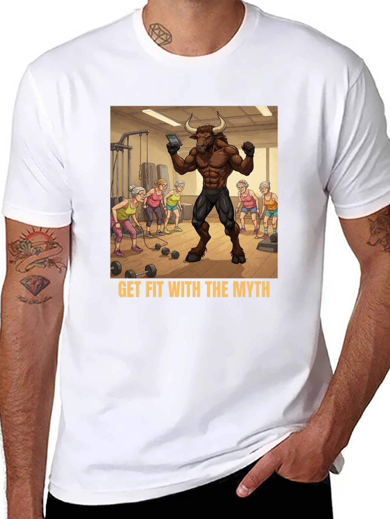 Black Get Fit With The Myth Tee view 8