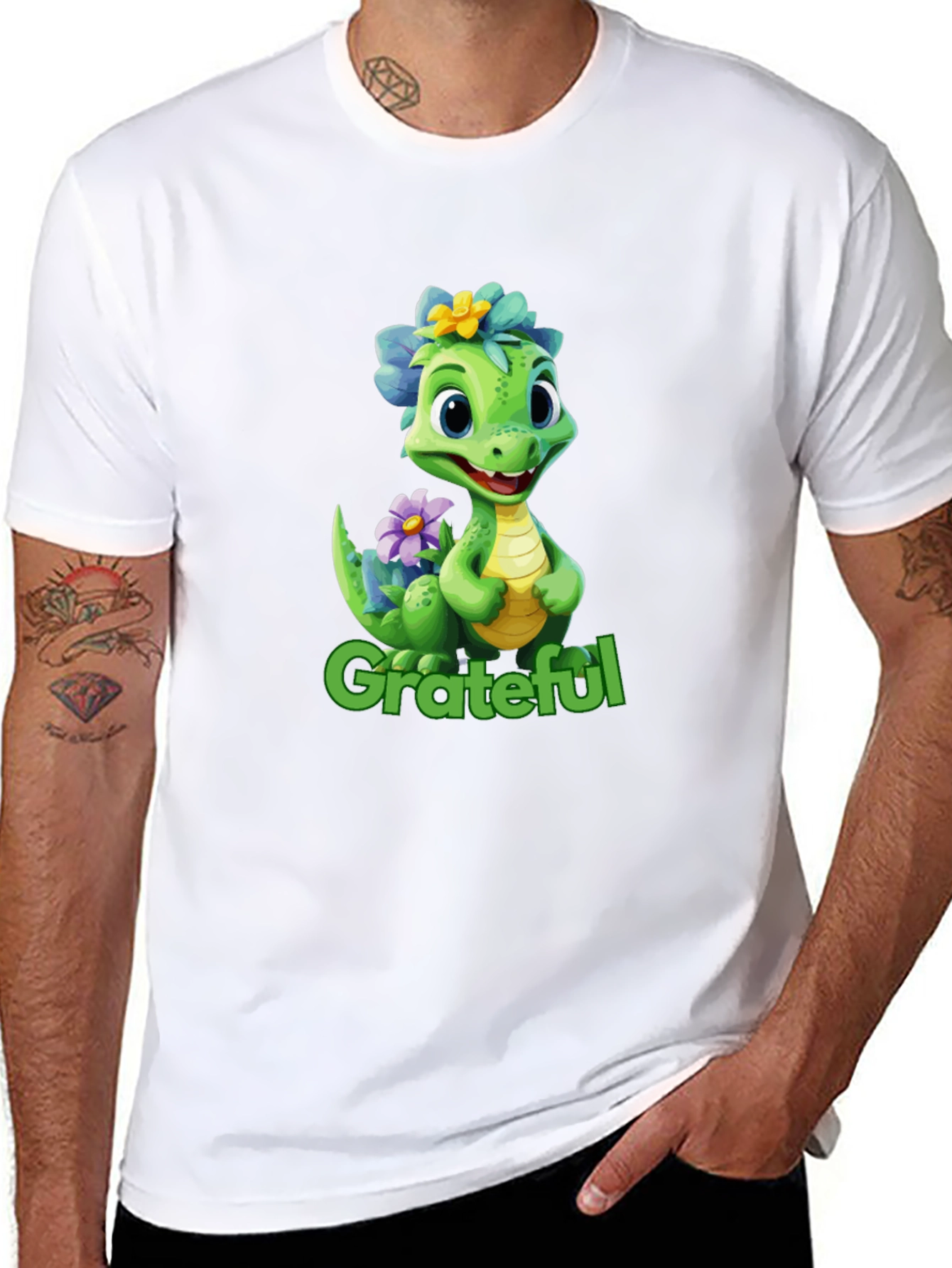 Black Grateful Dragon Graphic Tee view 8