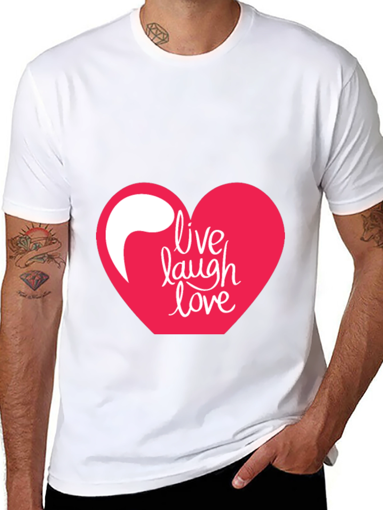 Black Live Laugh Love T-Shirt view 8