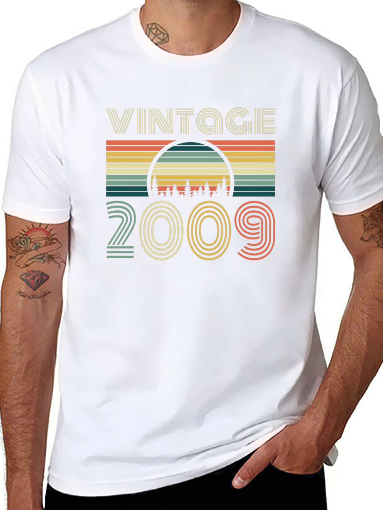 Black Vintage 2009 Graphic T-Shirt Retro Birthday Gift view 8