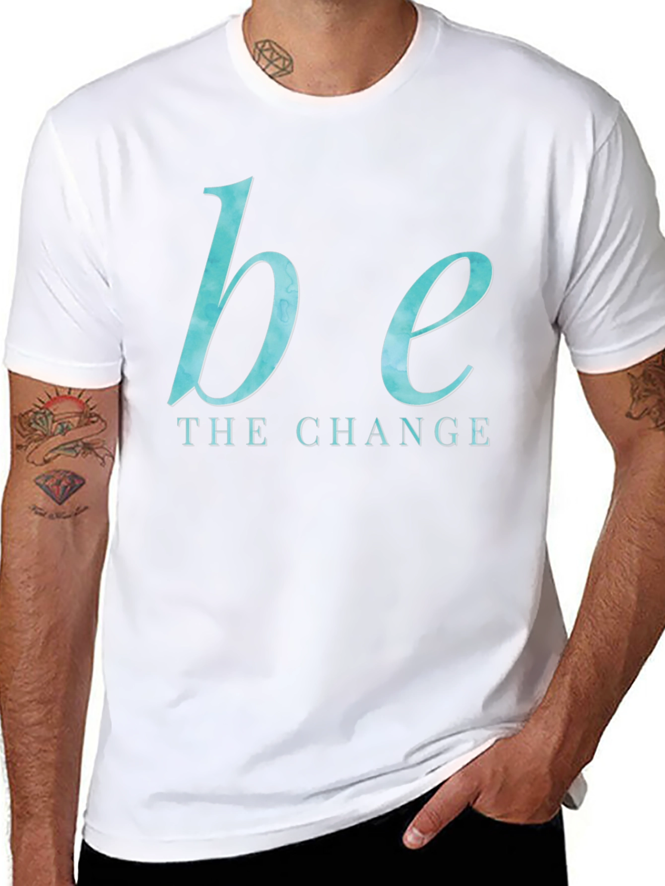 Black Be the Change Graphic Tee view 8