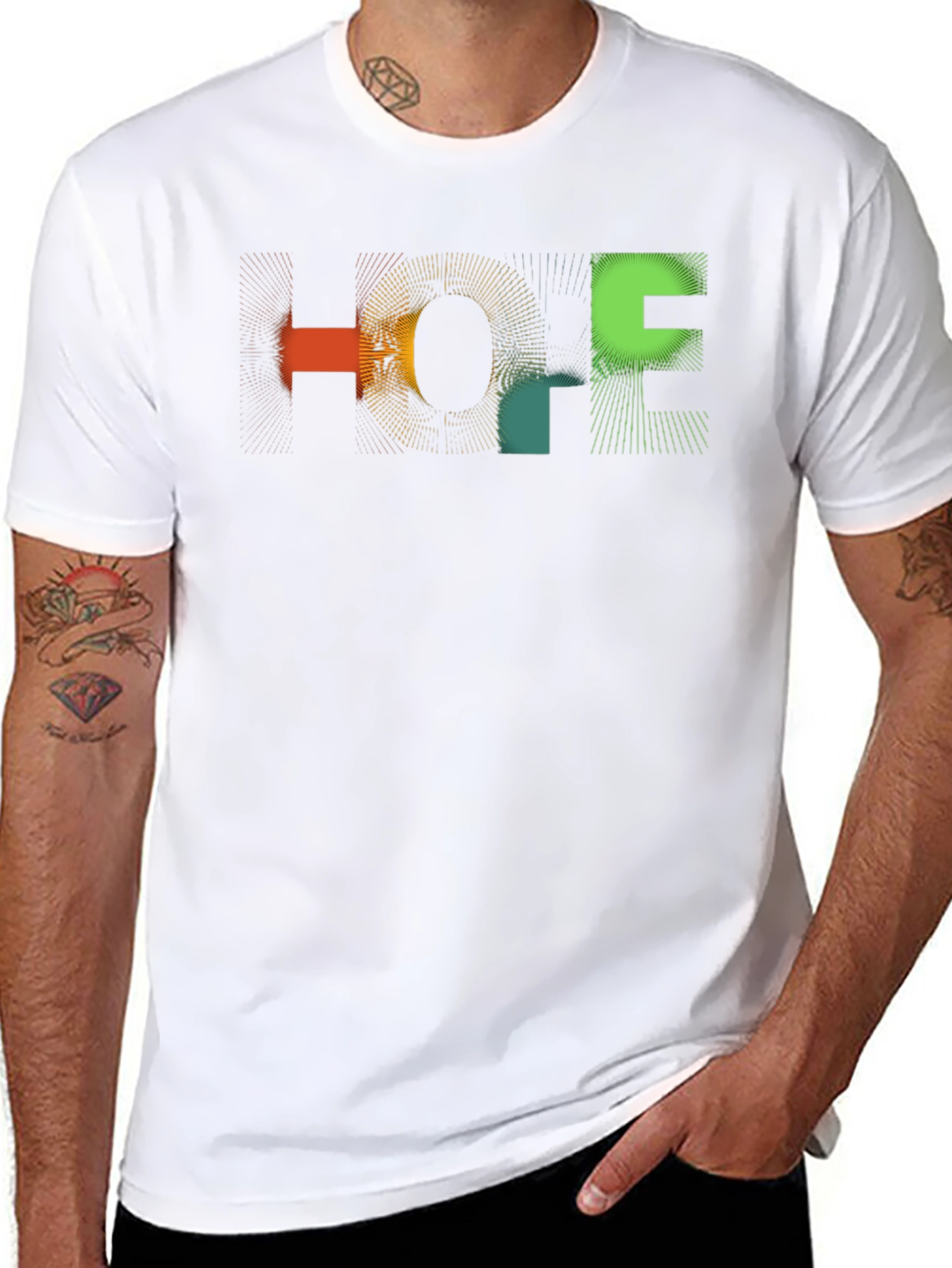 Black HOPE Graphic Tee - Stylish Comfort view 8
