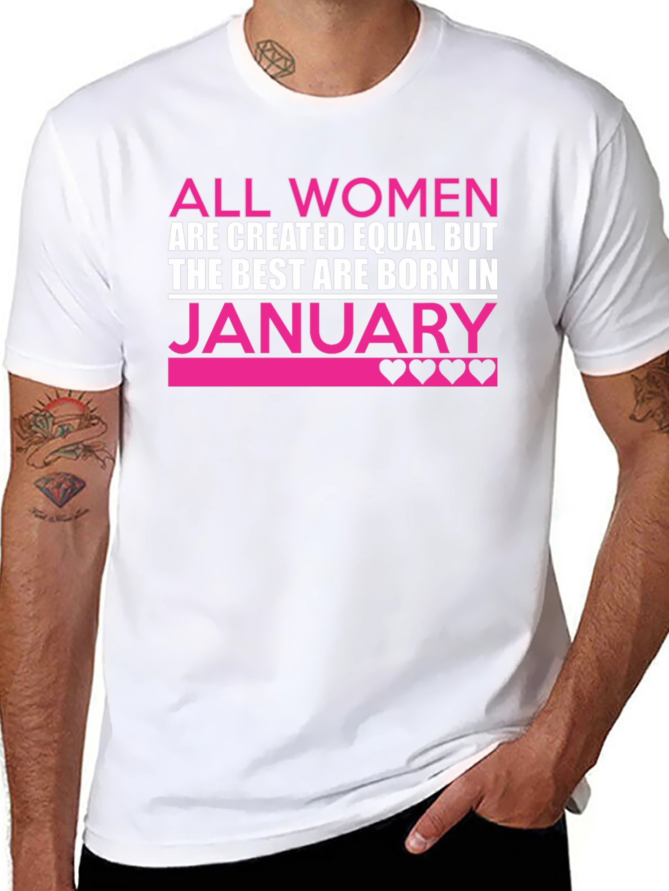 Women's January Birthday T-Shirt - 8