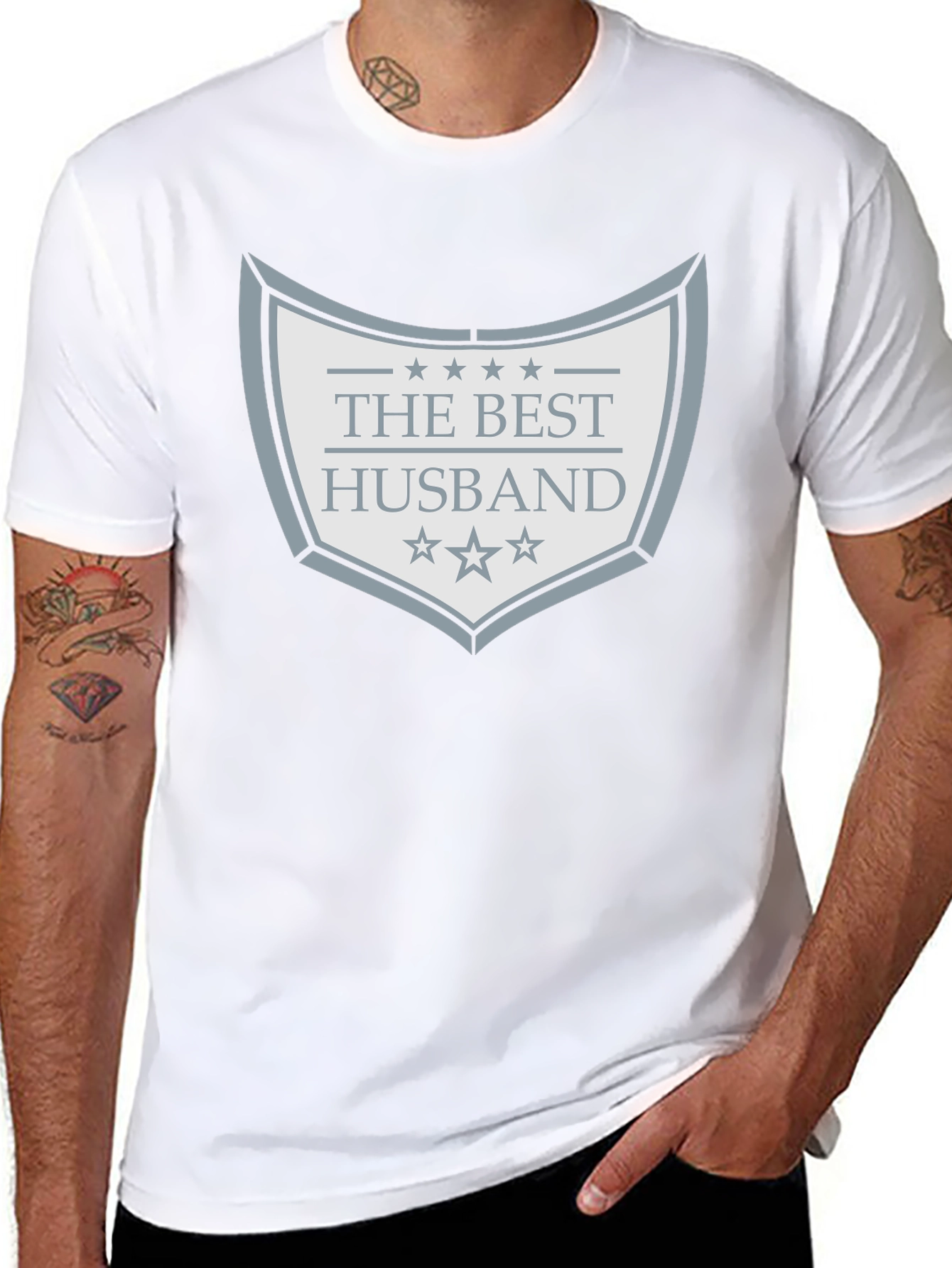 Black Best Husband Graphic T-Shirt - Black view 8