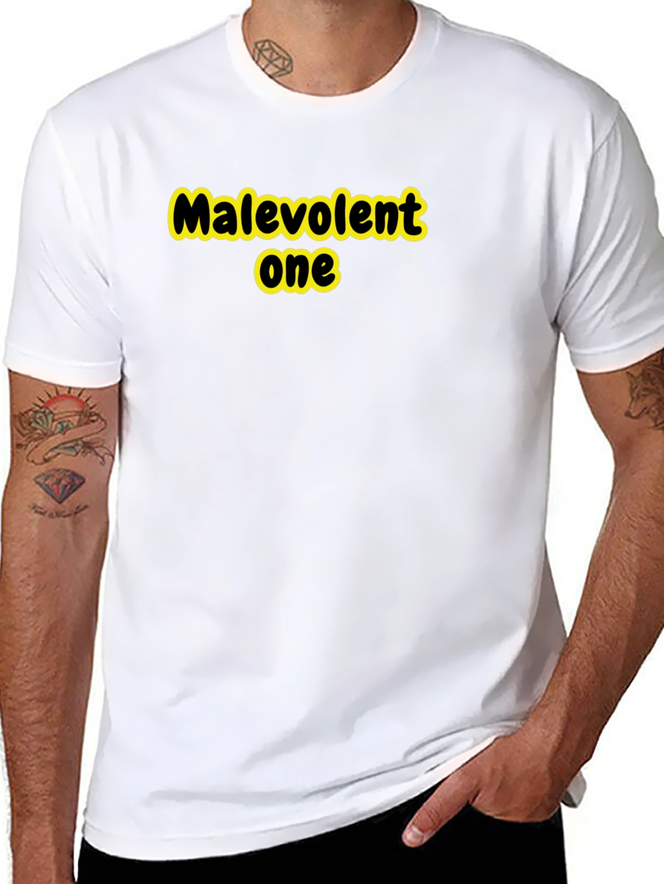 Black Malevolent One Black T-Shirt view 8