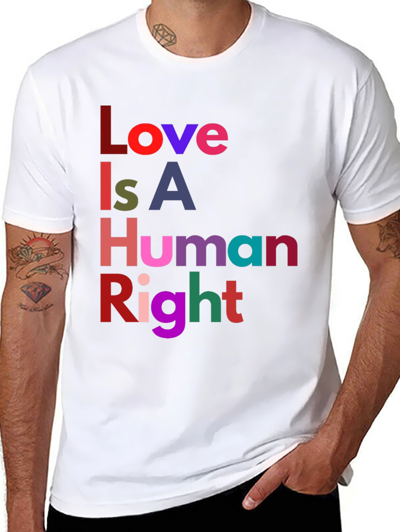 Black Love Is A Human Right Graphic Tee view 8