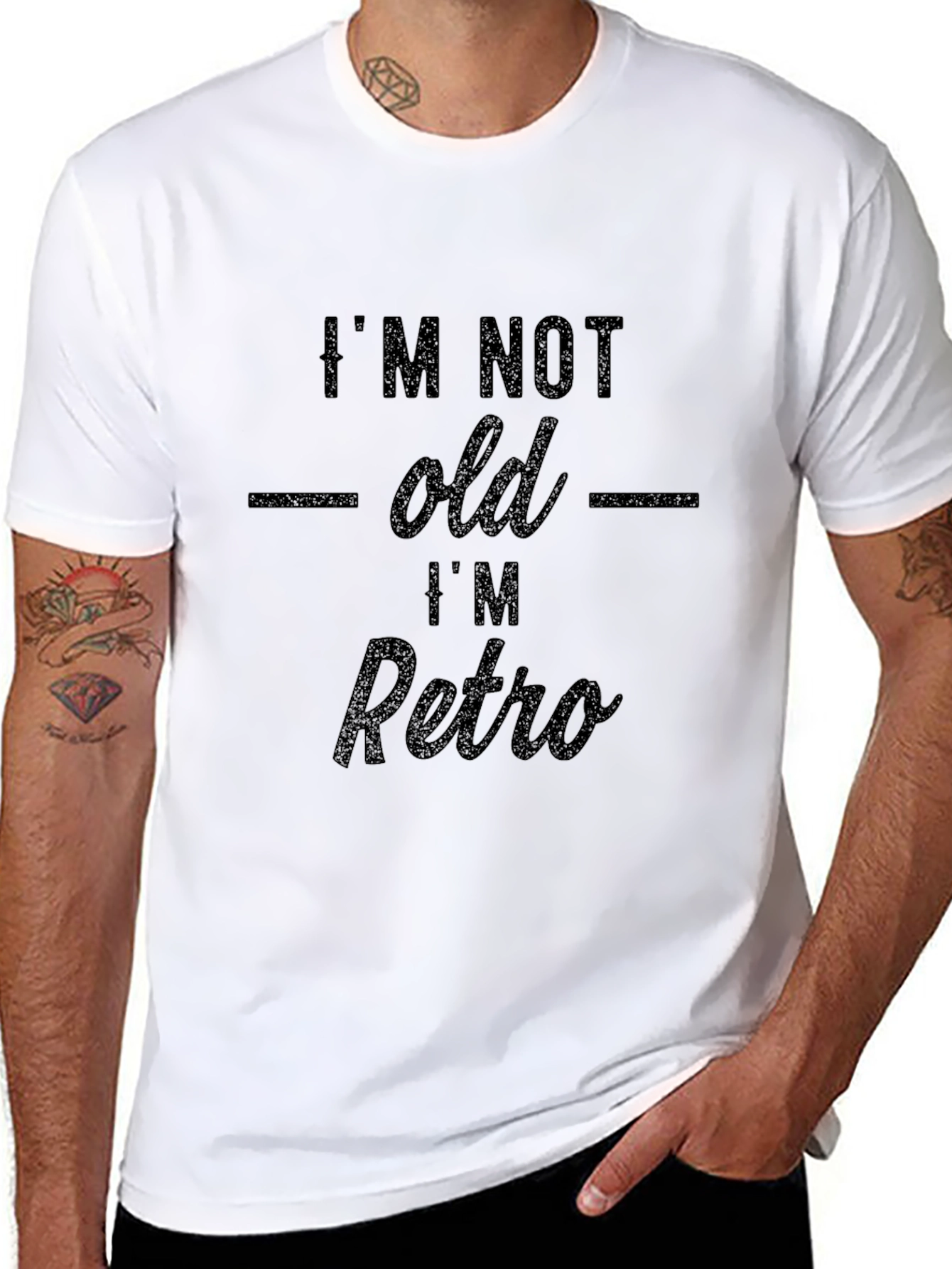 Black I'm Not Old I'm Retro - Graphic T-Shirt view 8
