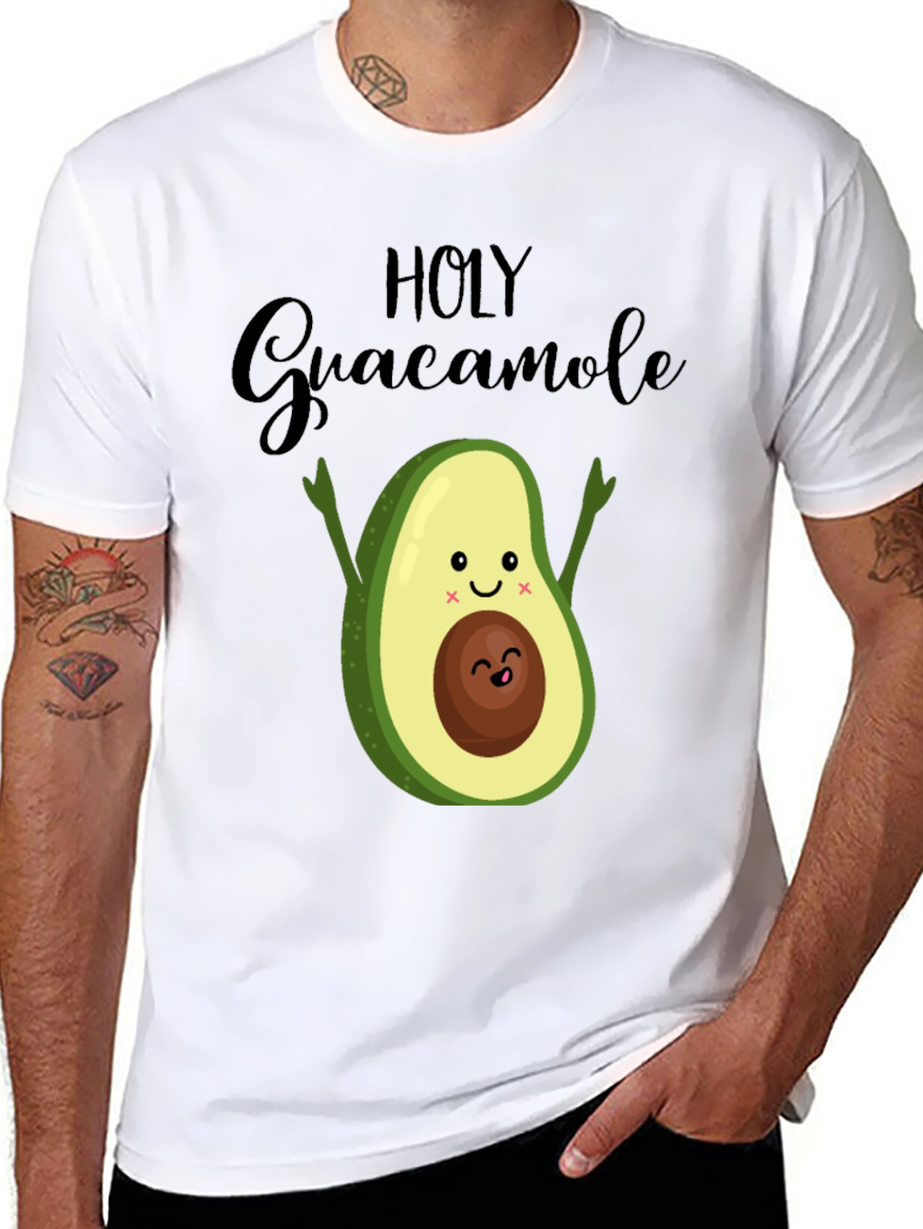 Holy Guacamole T-Shirt - Cute Avocado Design - 8