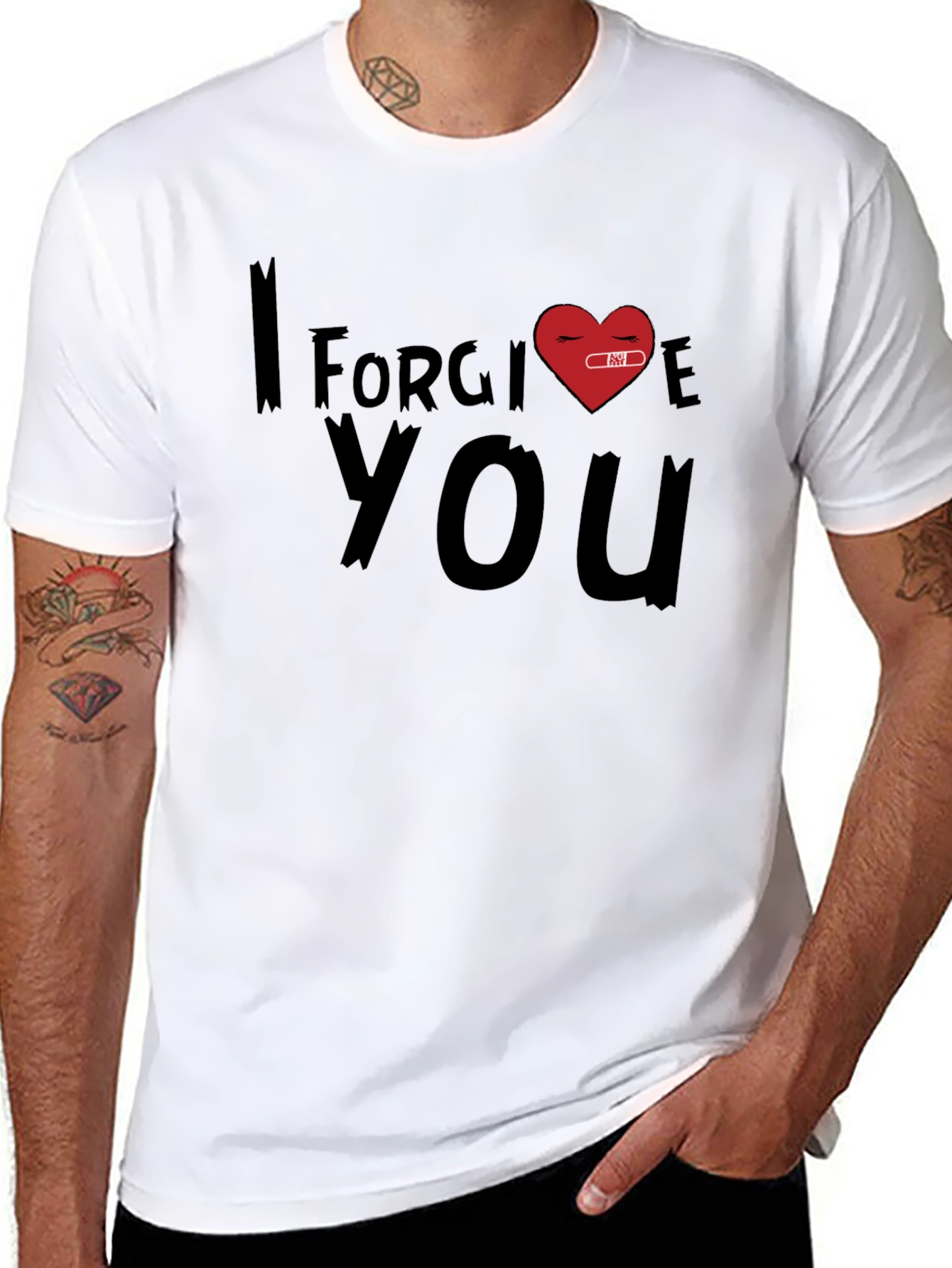 Black I Forgive You Graphic Tee view 8