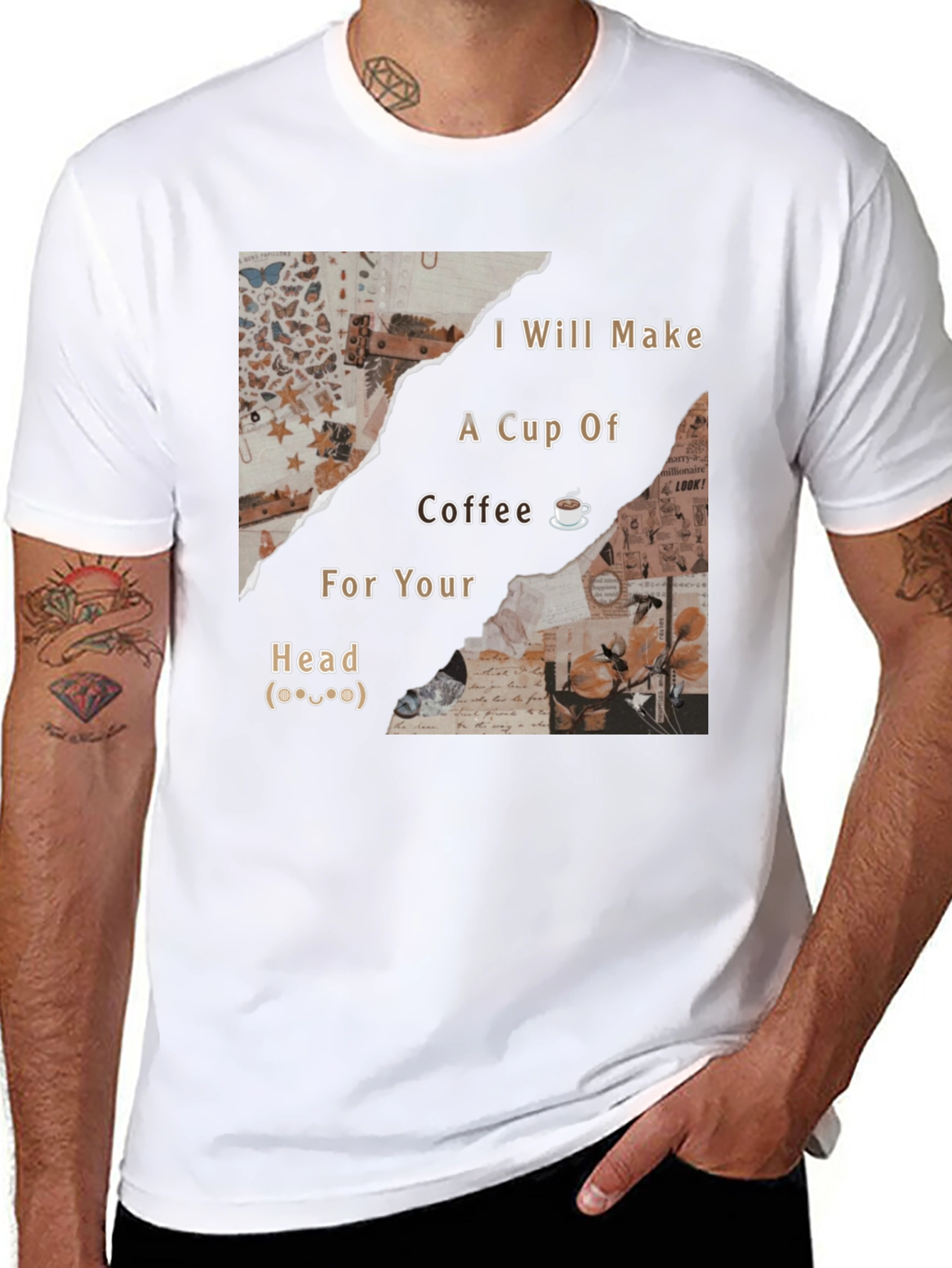 Black I Will Make Coffee For Your Head T-Shirt view 8