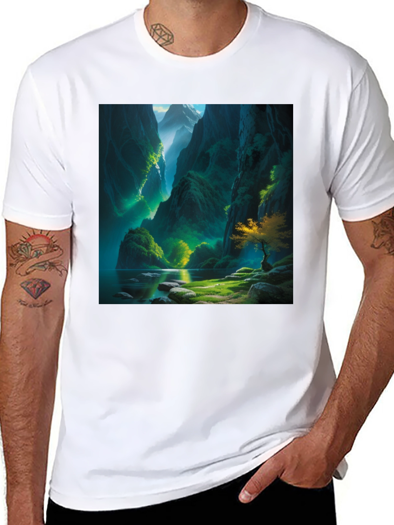 Nature's Vista Black T-Shirt - 8