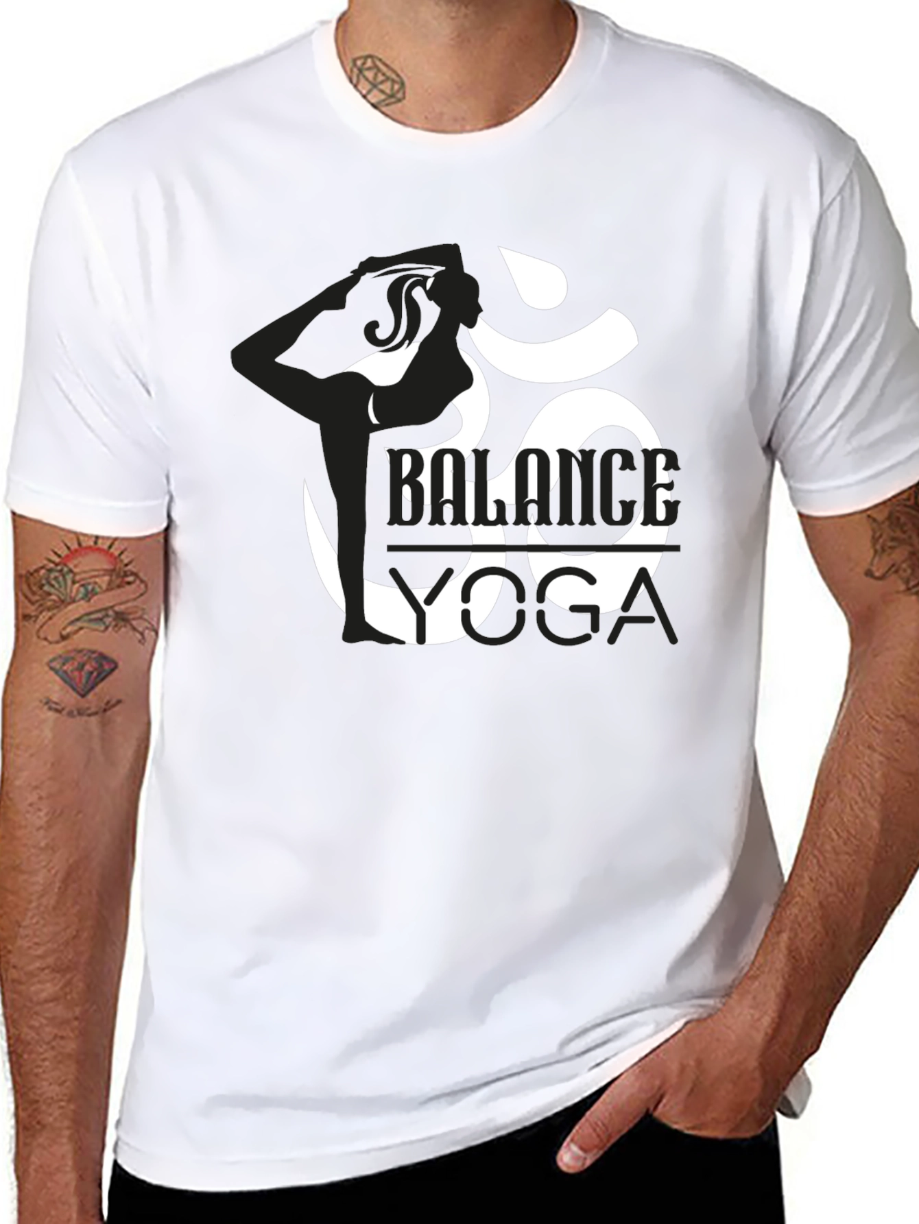 Black Balance Yoga Black T-Shirt view 8