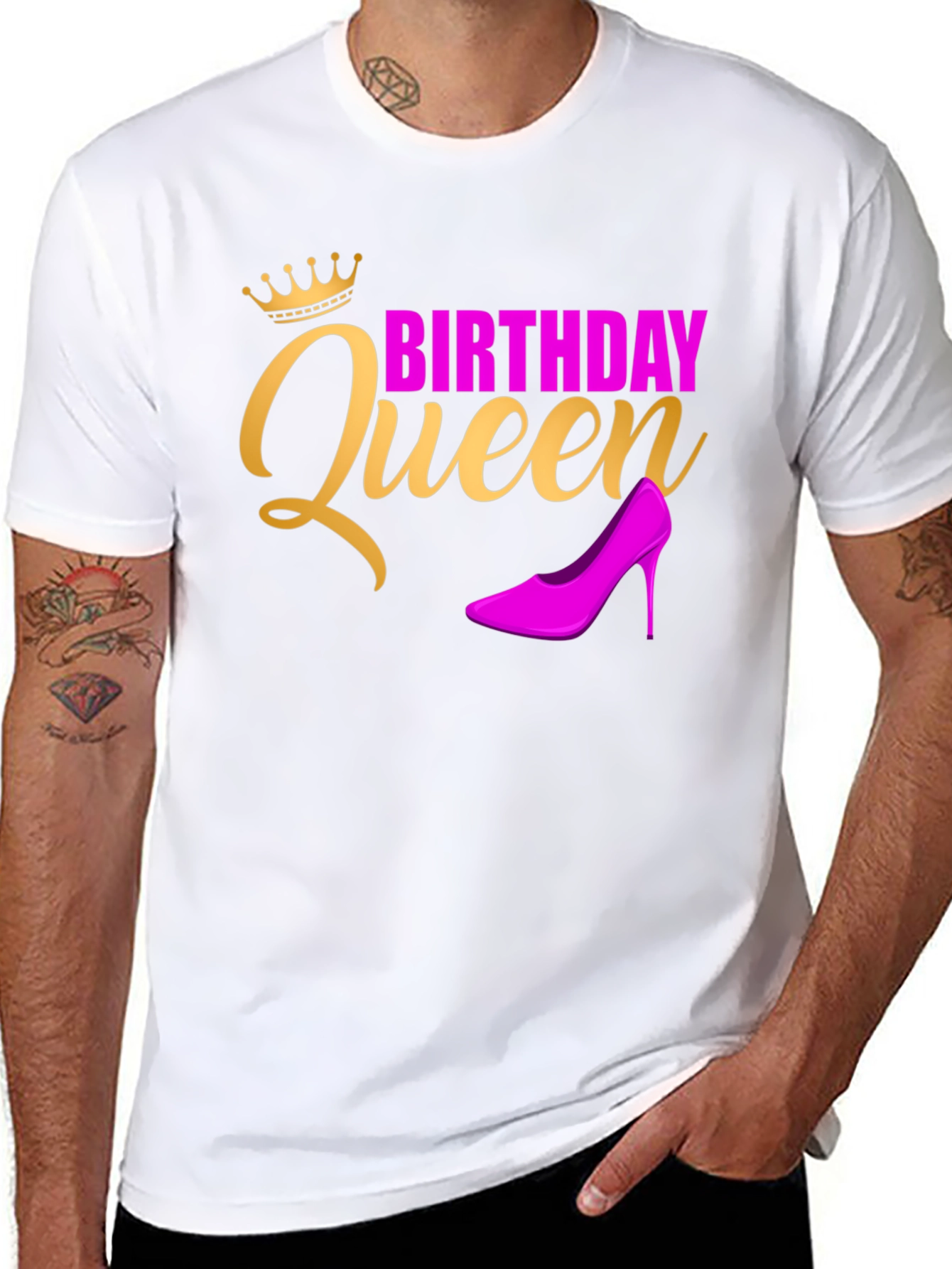 Black Birthday Queen T-Shirt view 8