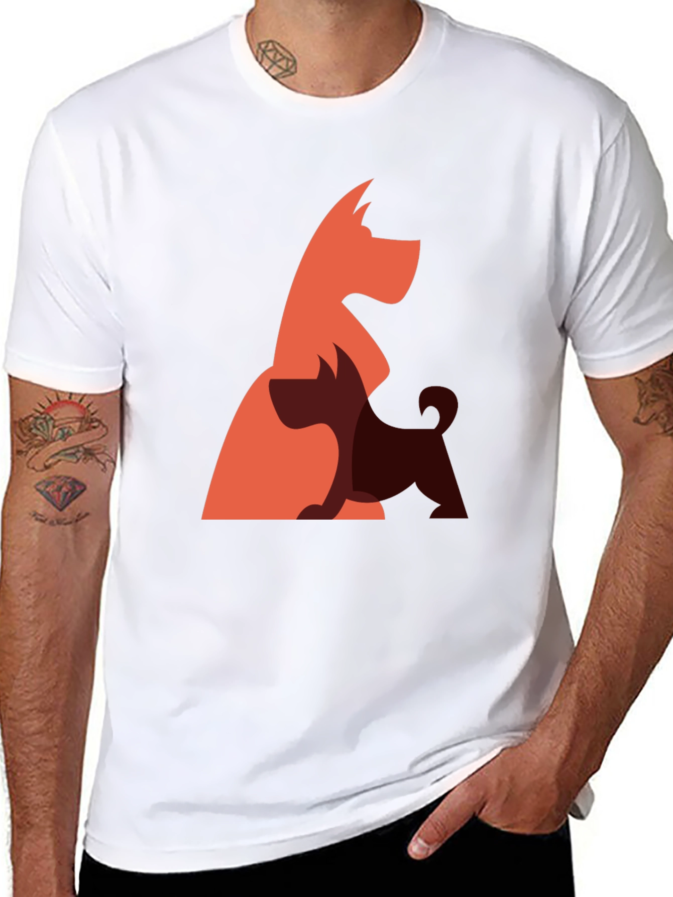 Black Dog Breed Graphic Tee - Modern Pet Lover Shirt view 8