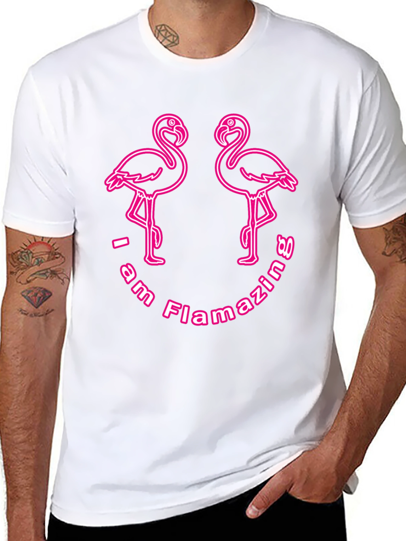Flamazing Flamingo T-Shirt - Black - 8