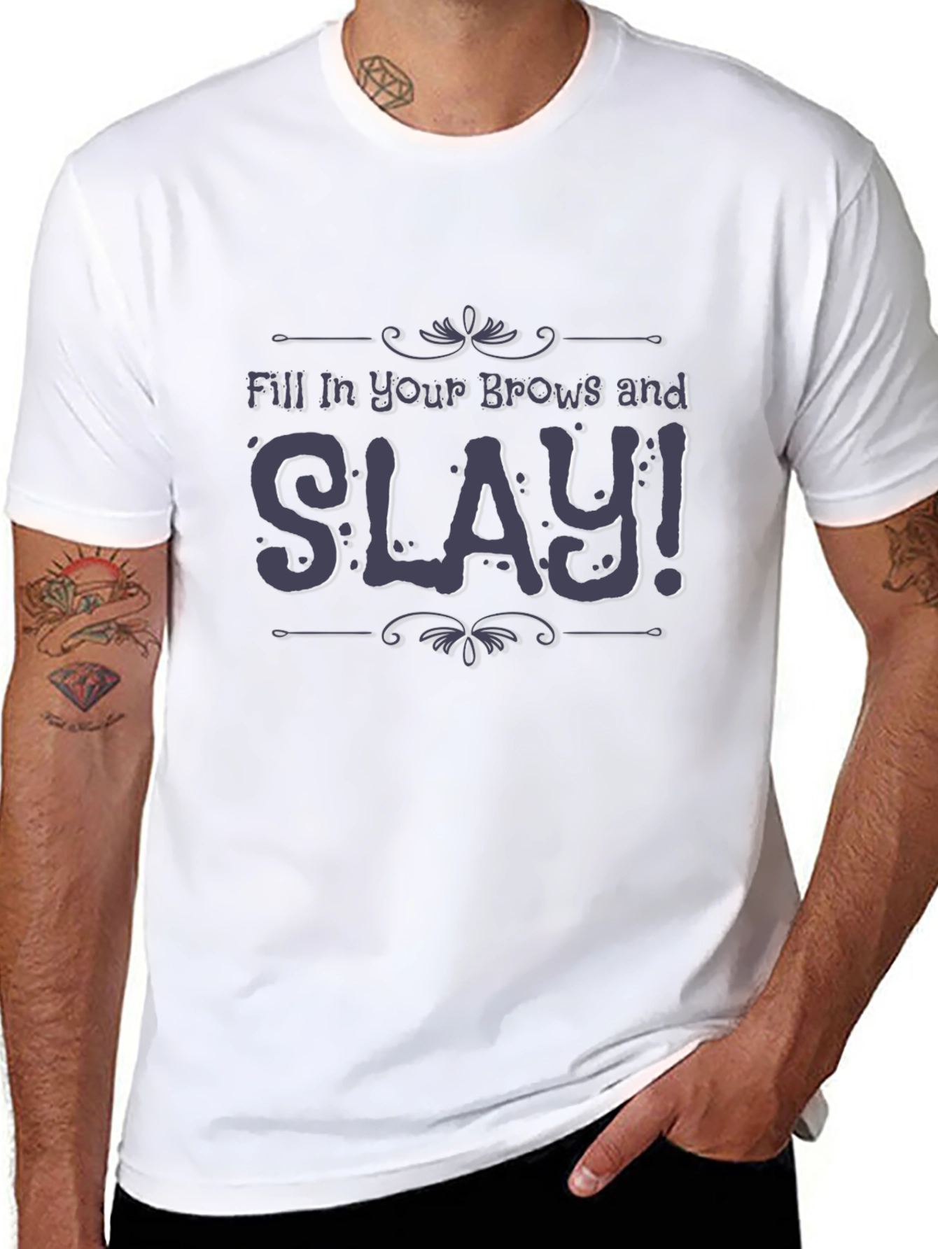 Black Slay Brow T-Shirt view 8