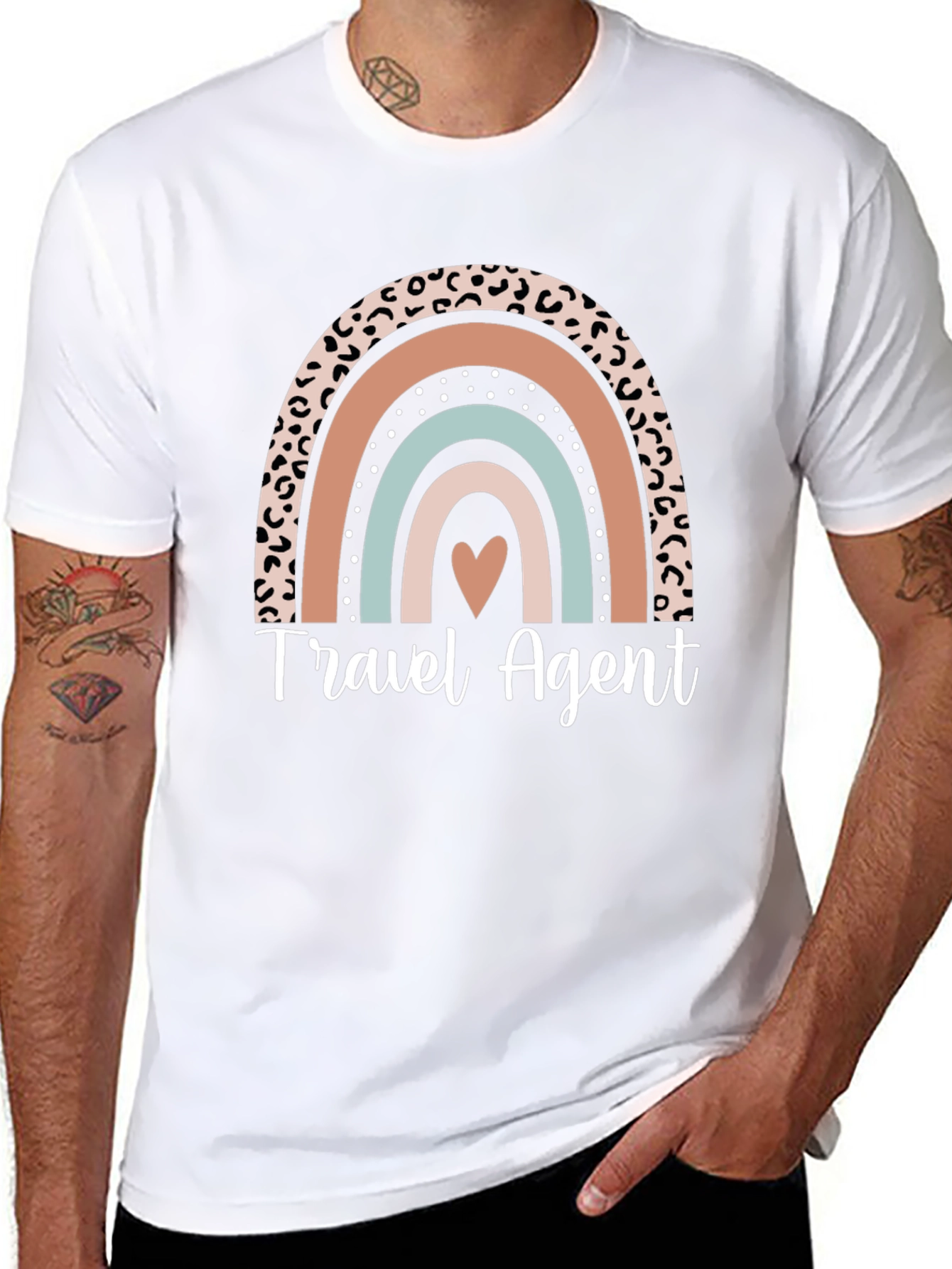 Travel Agent Rainbow T-Shirt - 8
