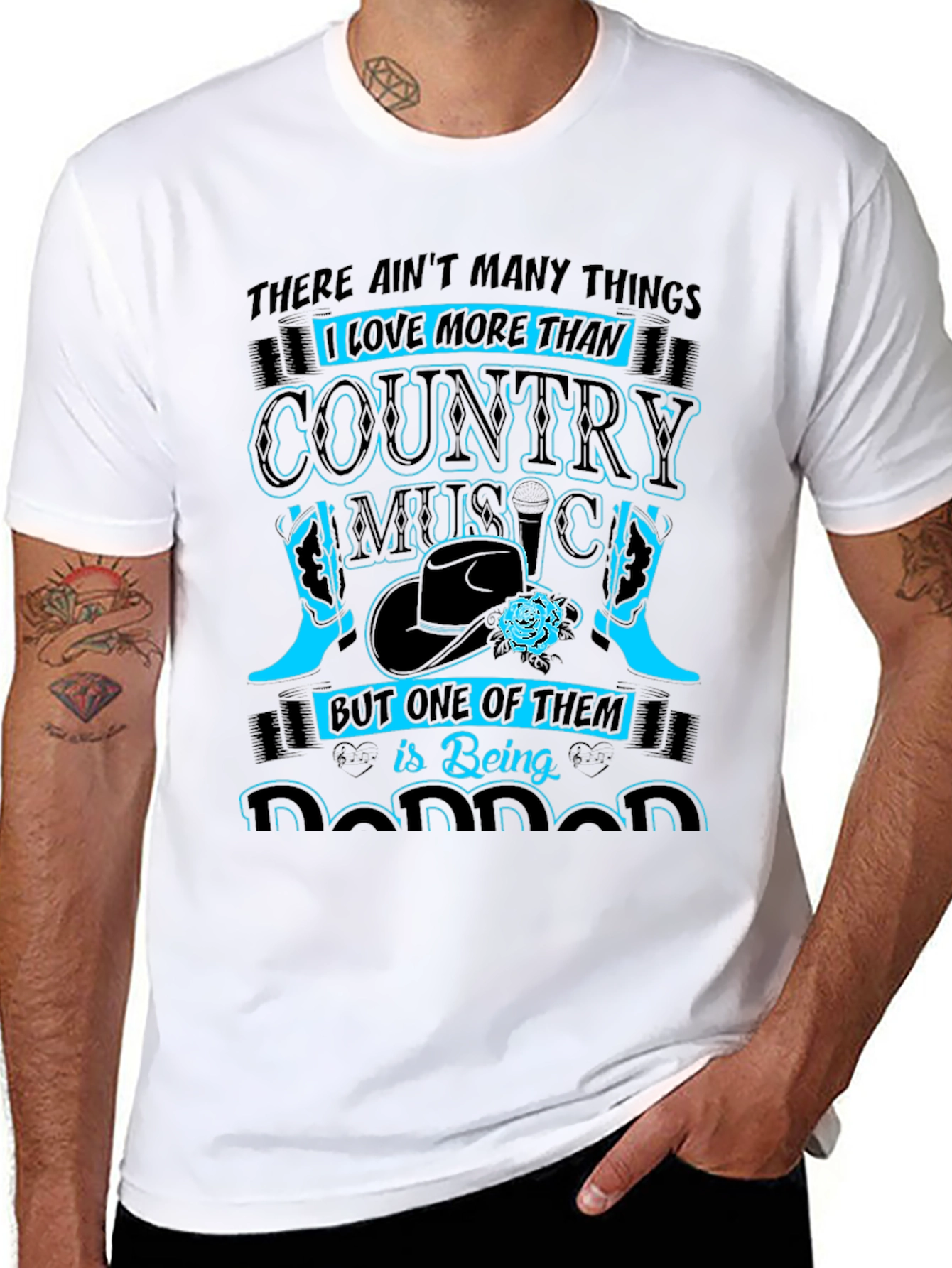 Black Country Music Lover Graphic Tee view 8