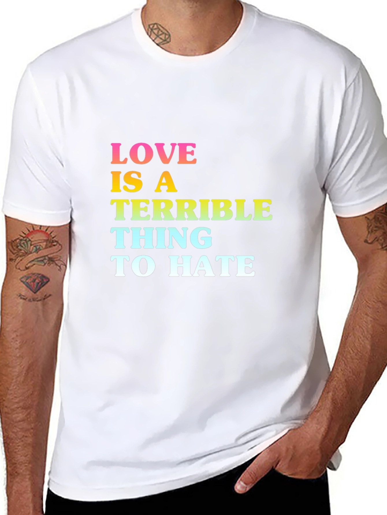 Black Love Is A Terrible Thing To Hate T-Shirt view 8