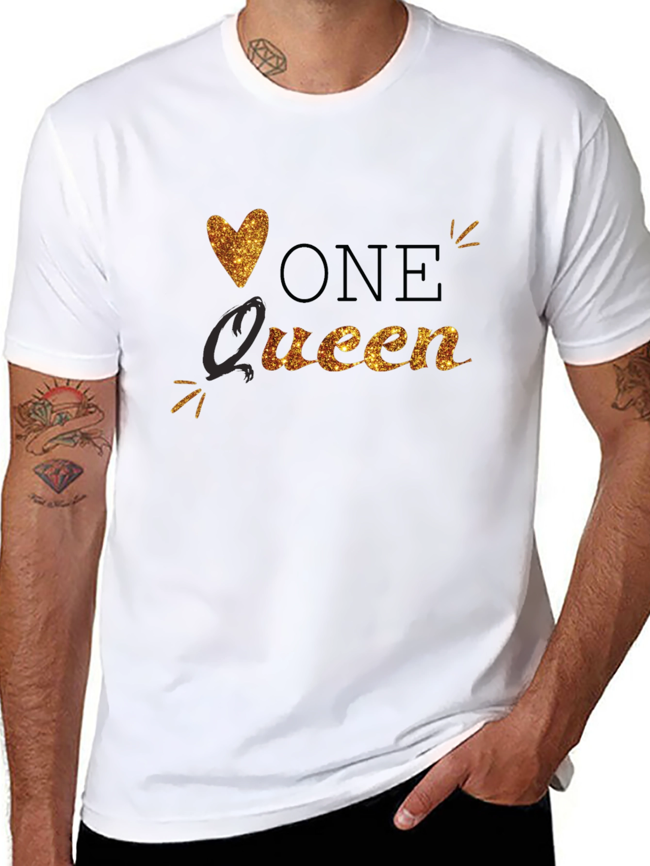 Black One Queen Black T-Shirt view 8