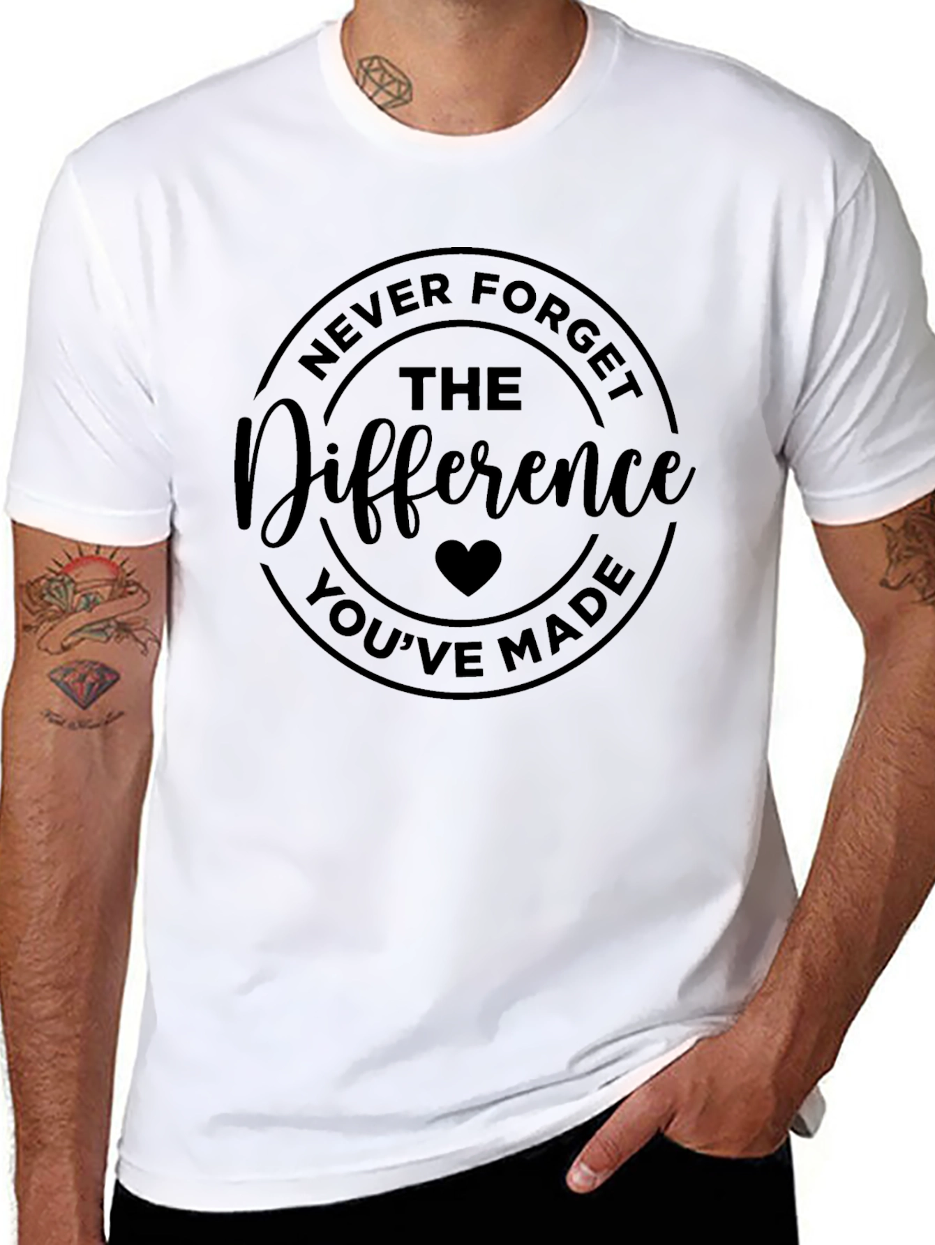Black Never Forget The Difference You've Made Black T-Shirt view 8