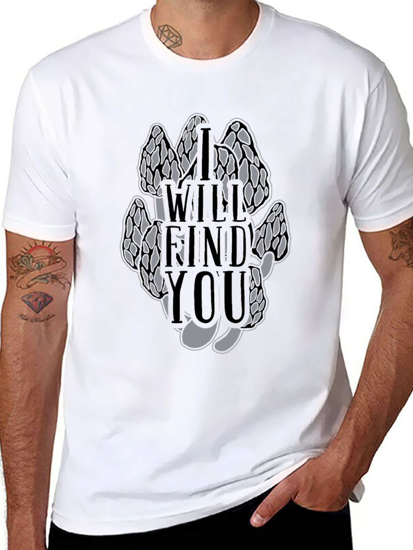 Black Morel Mushroom T-Shirt - I Will Find You view 8