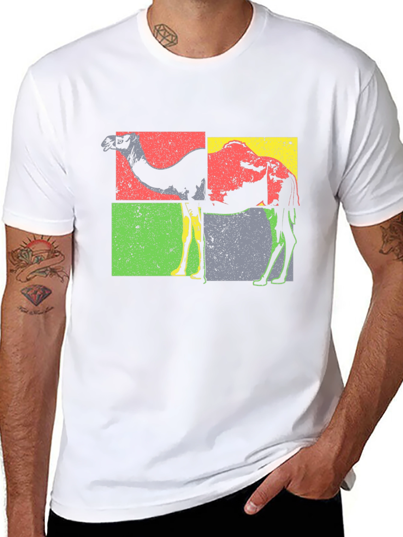 Black Retro Camel T-Shirt - Vintage Graphic Tee view 8