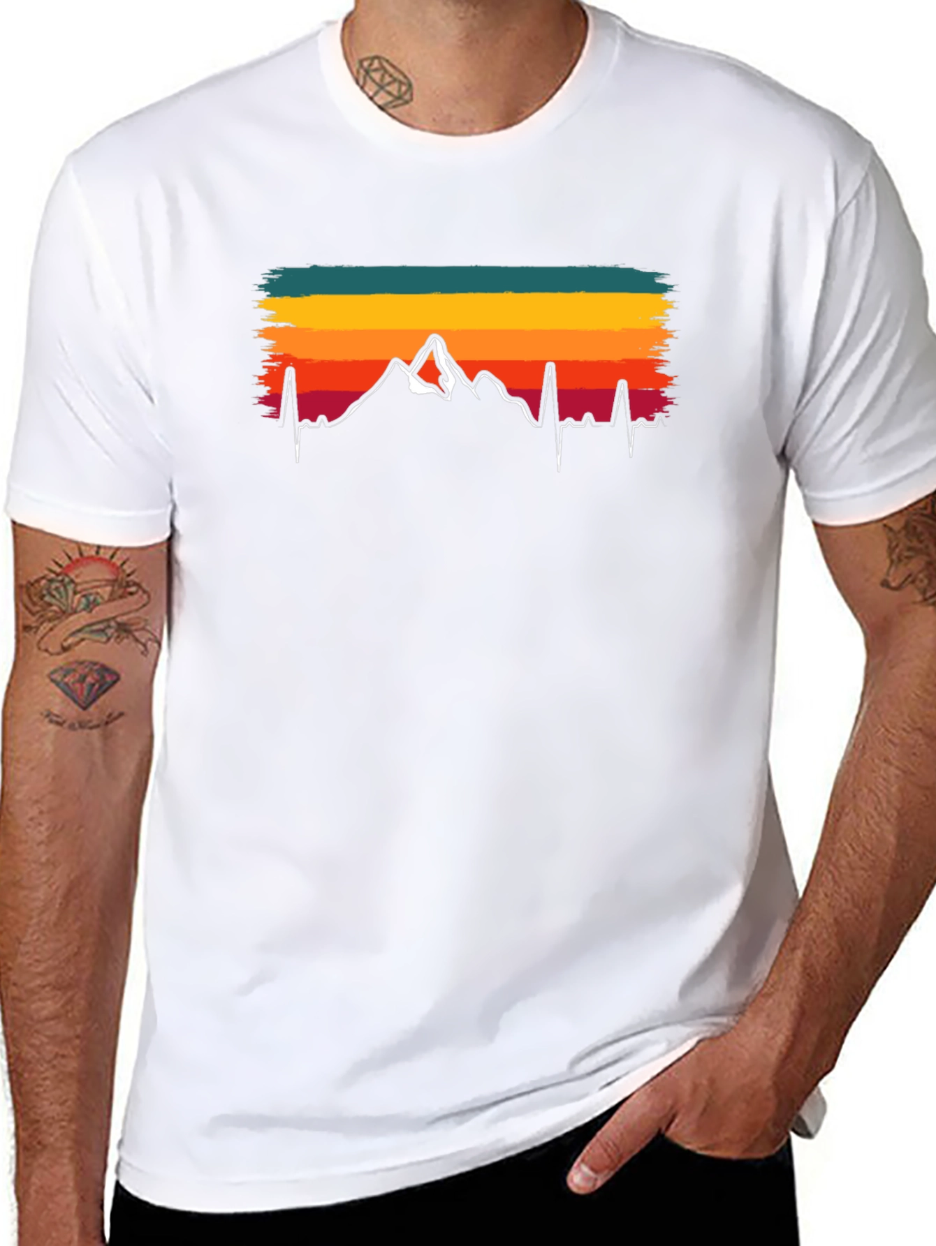 Black Mountain Heartbeat T-Shirt - Adventure Tee view 8