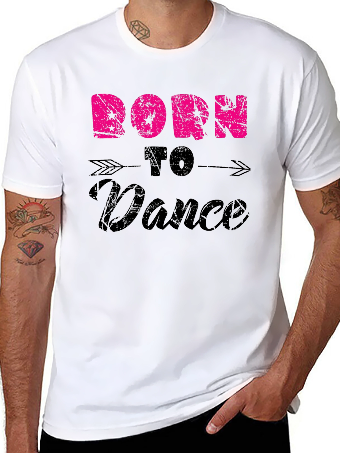 Black Born To Dance Graphic T-Shirt view 8