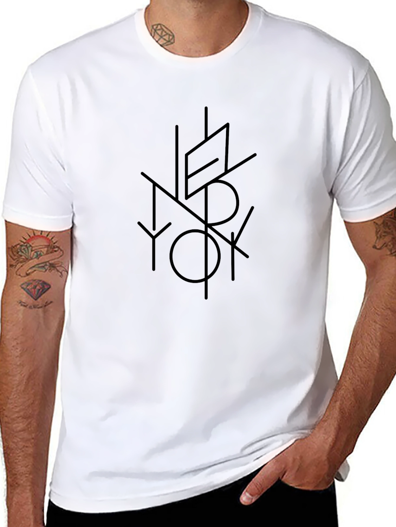 Modern New York Graphic Tee - Classic Black - 8