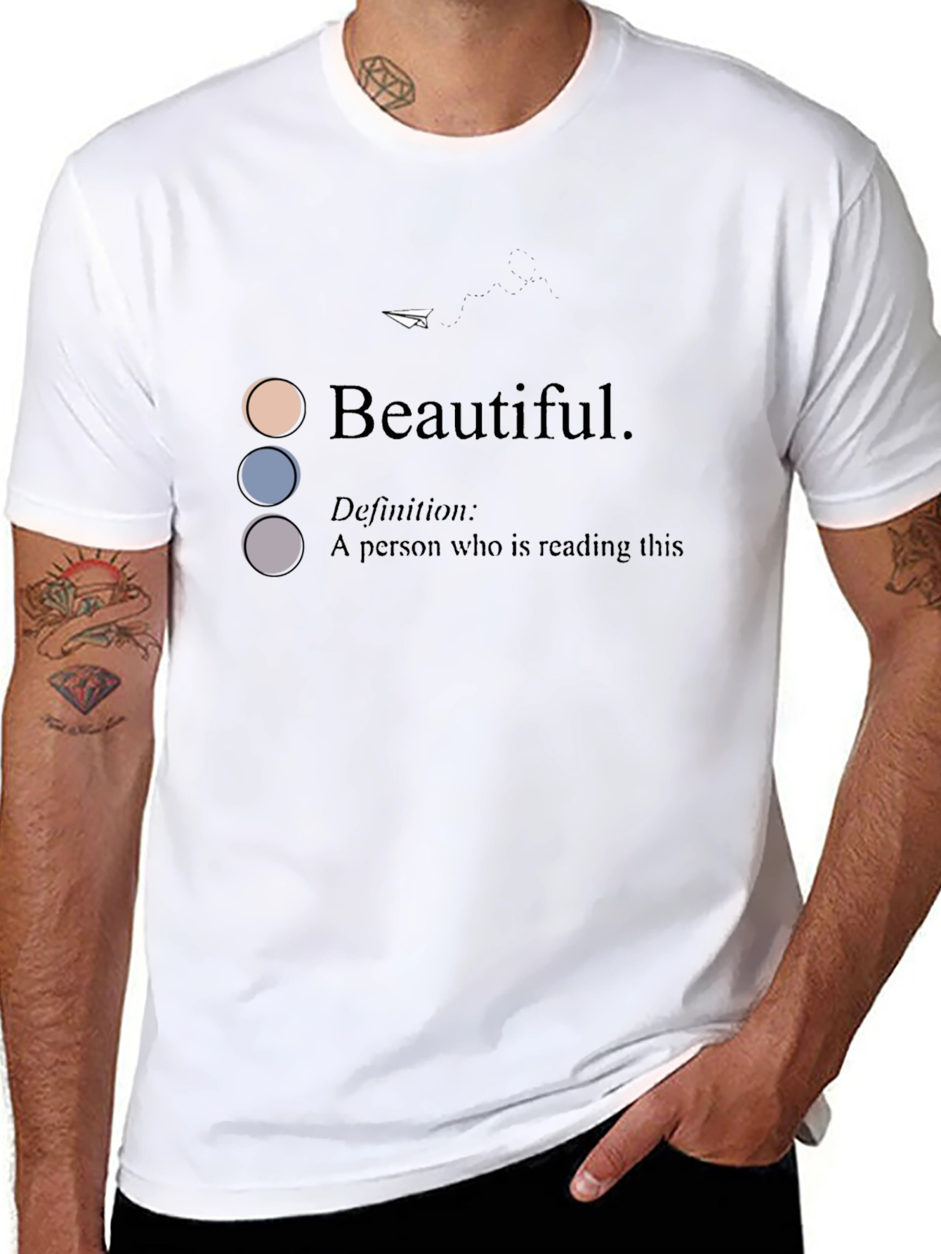 Black Beautiful Definition Graphic Tee - Unique & Stylish view 8