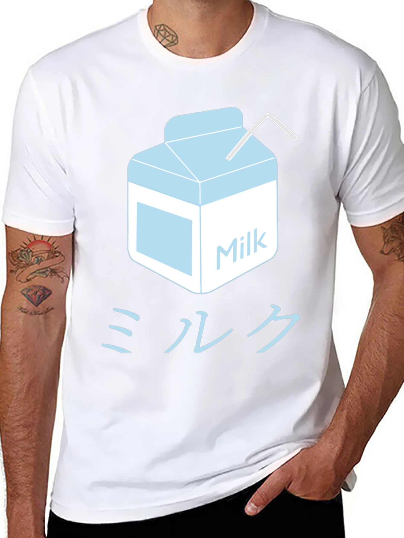 Black Milk Carton Graphic Tee - Japanese Inspired view 8