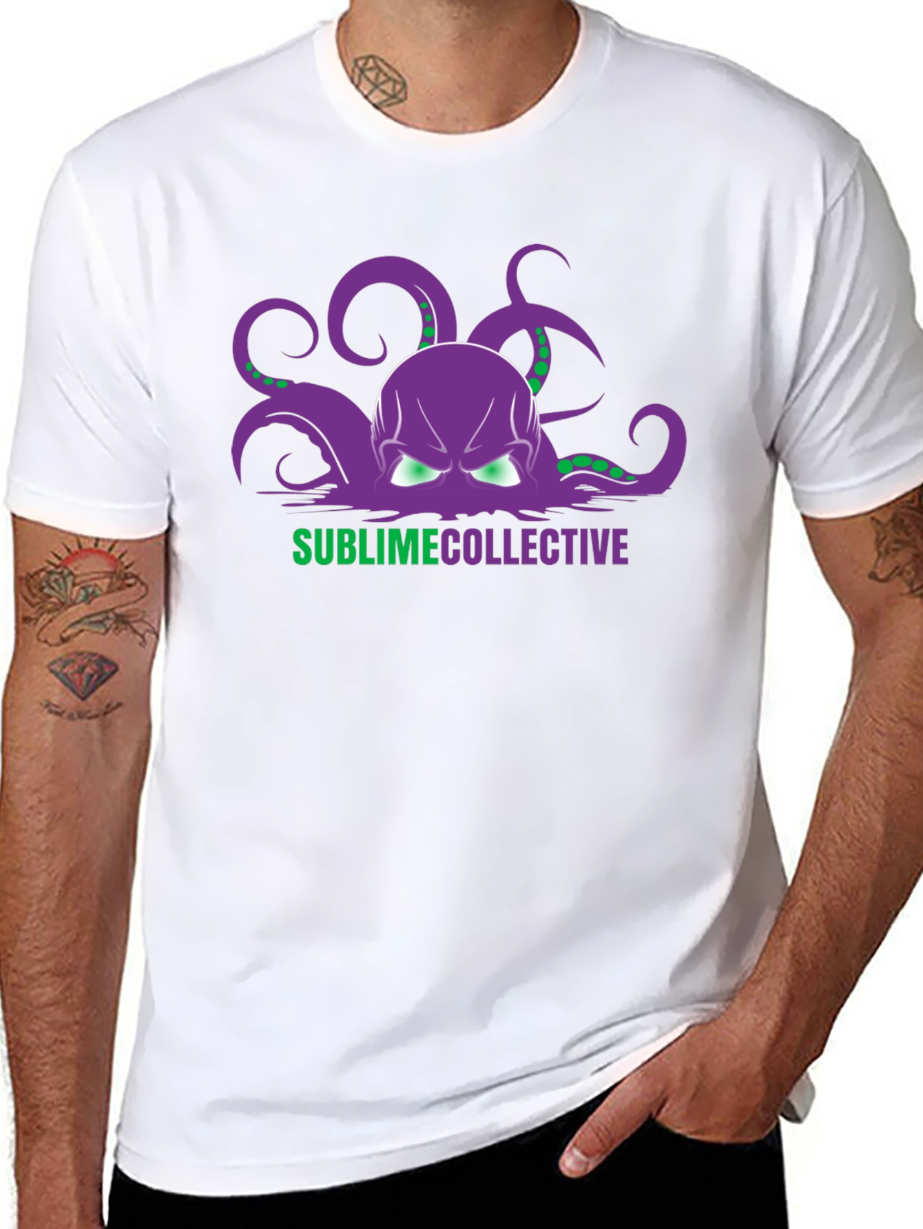 Black Sublime Collective Octopus Graphic Tee view 8