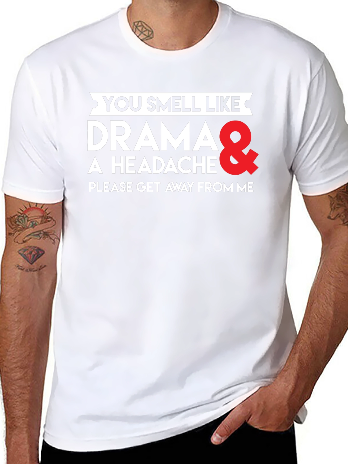 Black Drama Headace T-Shirt - Unisex view 8