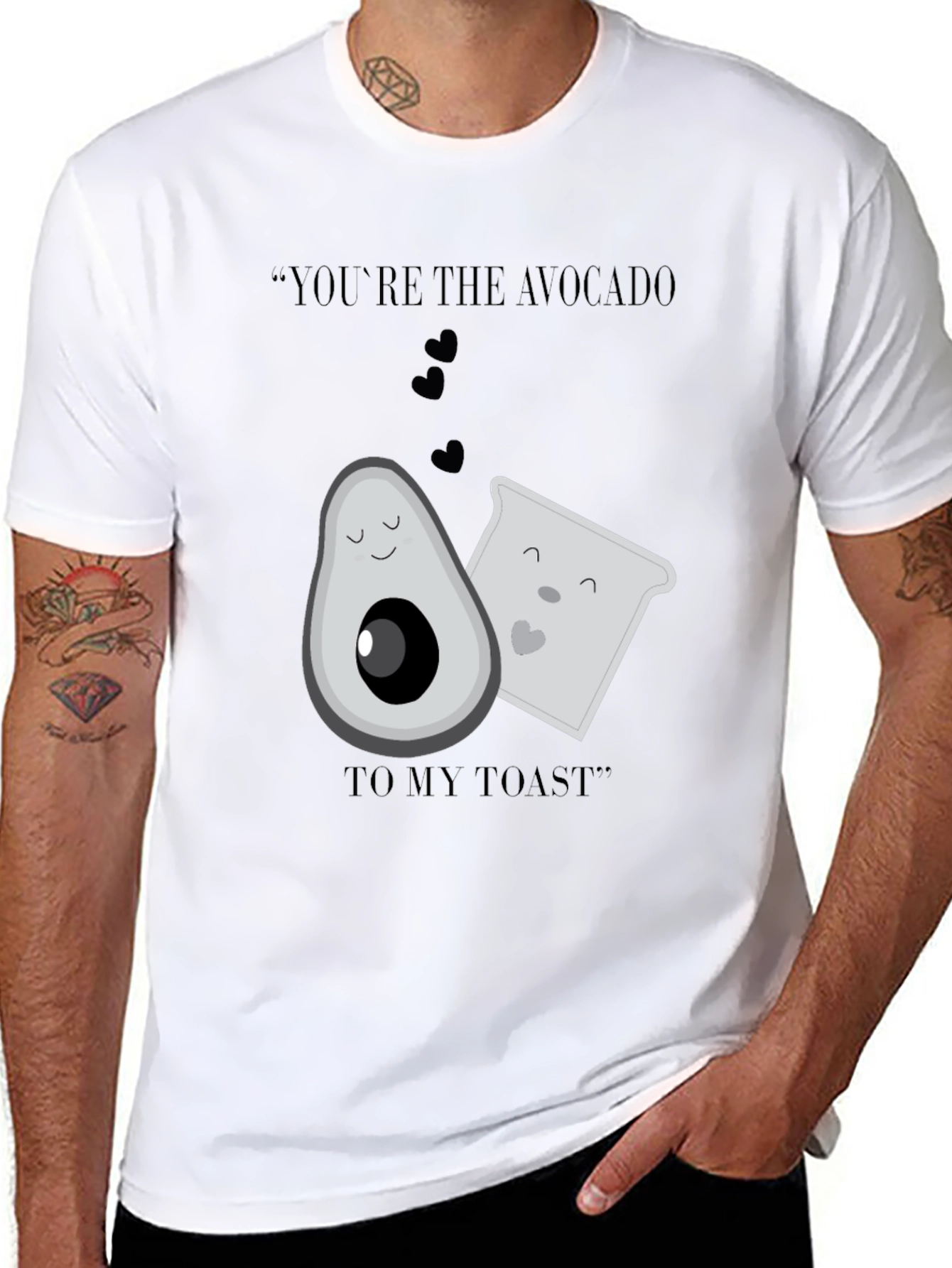 Black Avocado Toast Graphic Tee - Funny Foodie Shirt view 8