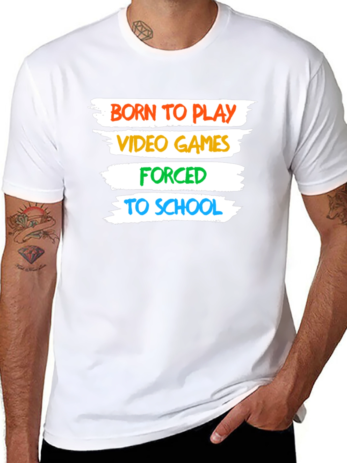 Born to Play Video Games T-Shirt - Gamer Style - 8