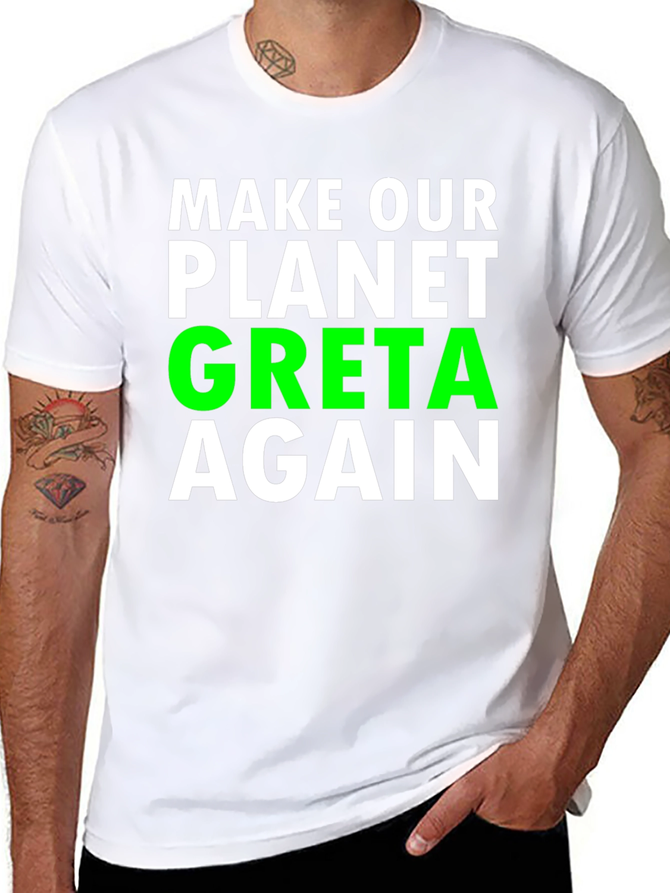 Greta Planet T-Shirt - Environmental Awareness - 8