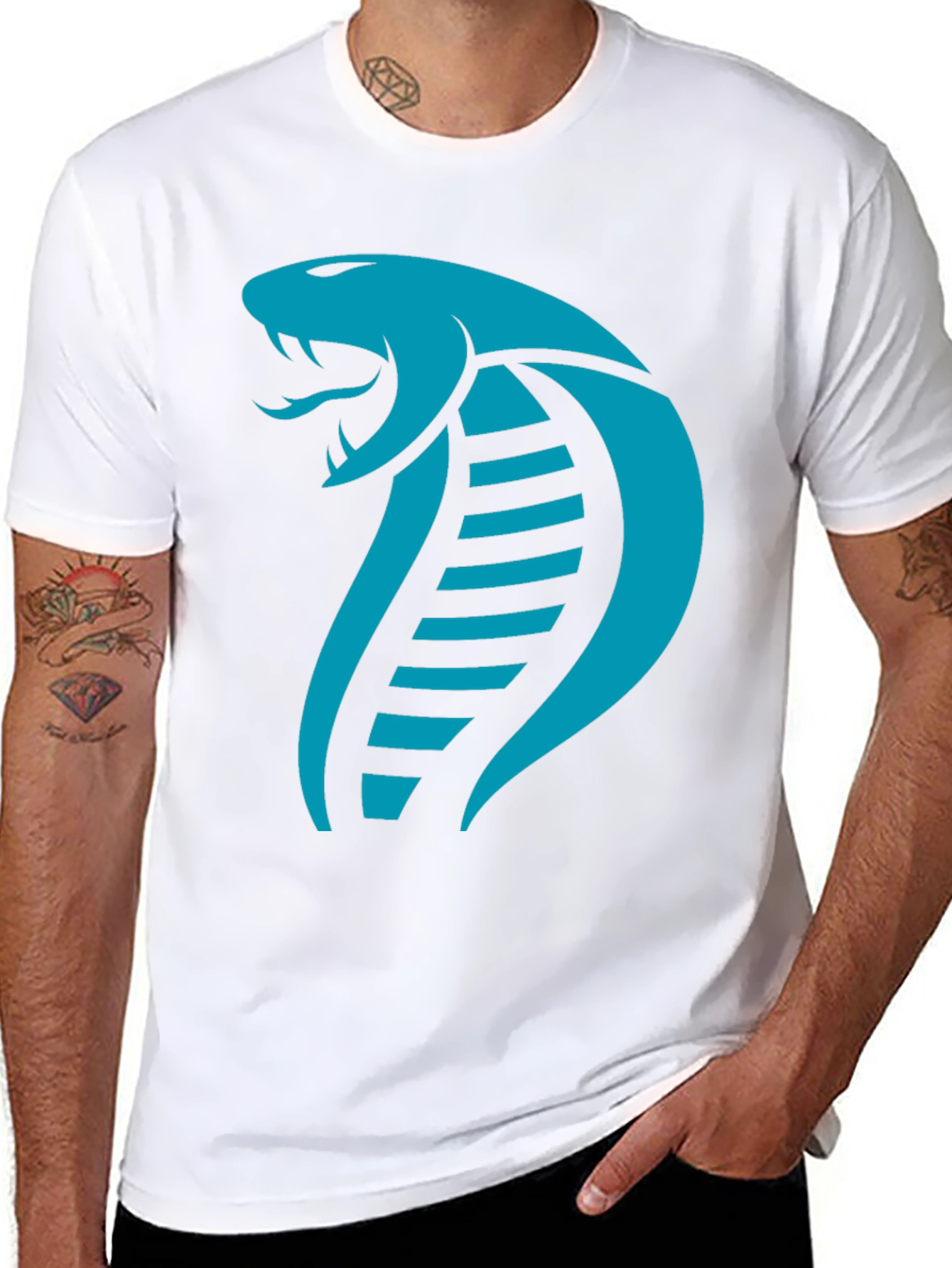 Black Cobra Snake Graphic T-Shirt - Bold Style view 8