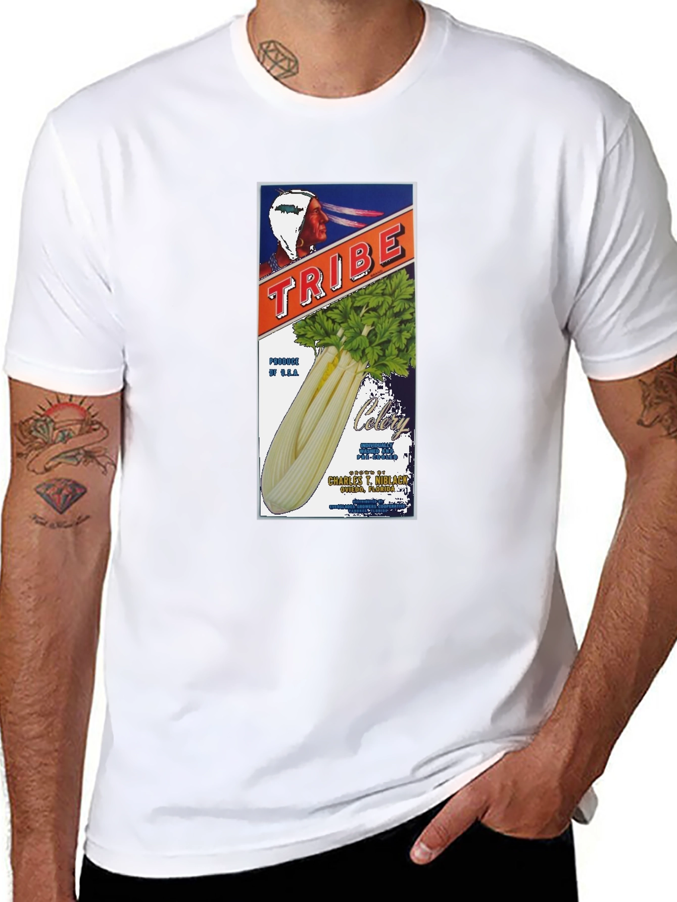 Tribe Celery Graphic T-Shirt - 8