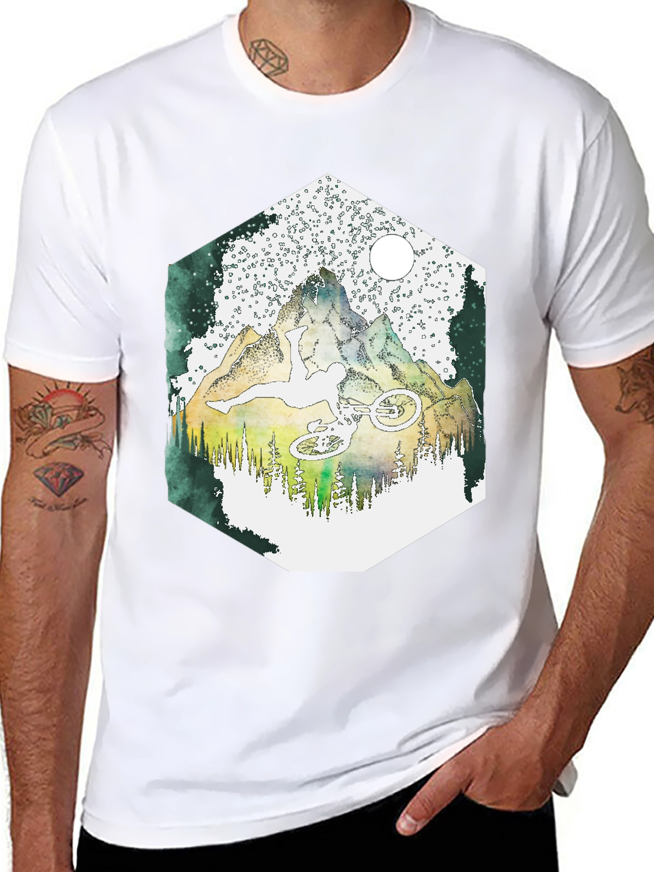 Black Mountain Biker Graphic Tee - Adventure Ready! view 8