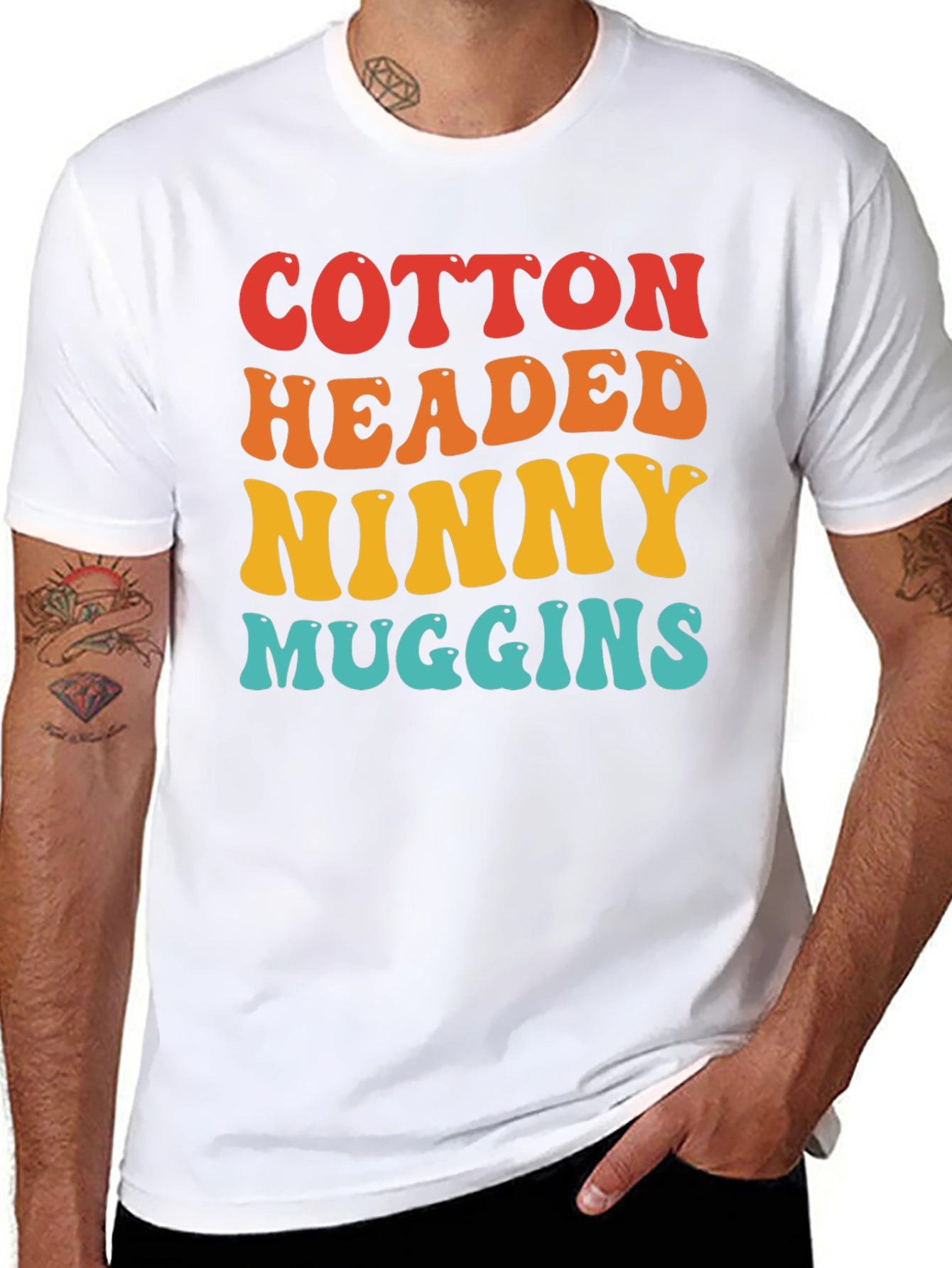 Black Cotton Headed Ninny Muggins Graphic Tee view 8