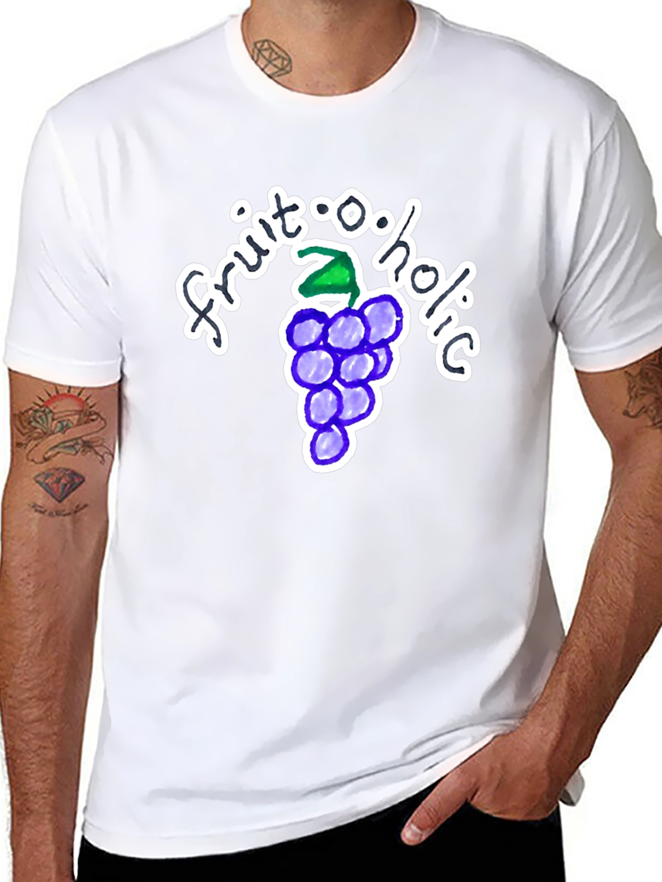 Black Fruit-o-holic Graphic T-Shirt view 8