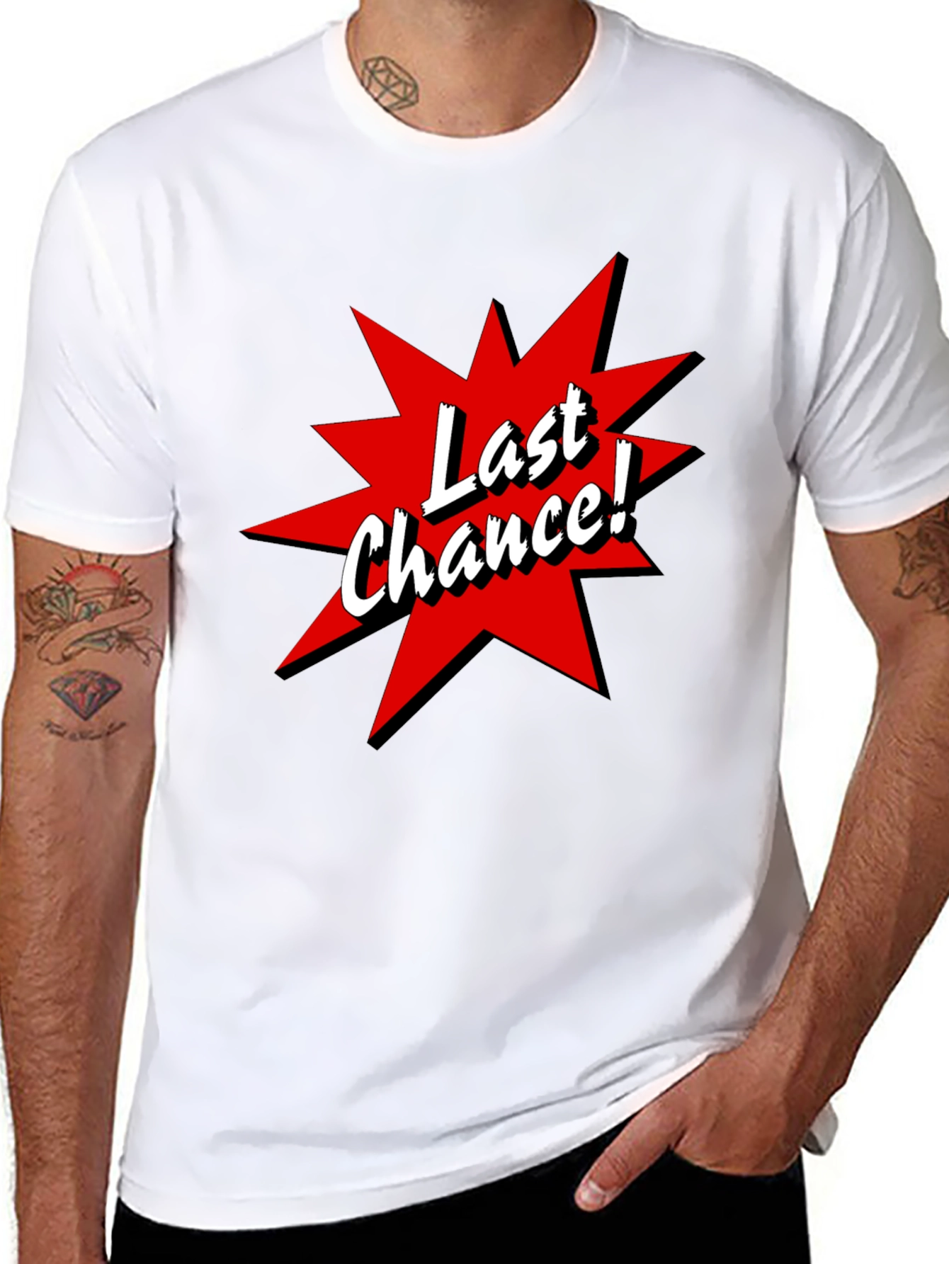 Black Last Chance T-Shirt - Black Tee view 8