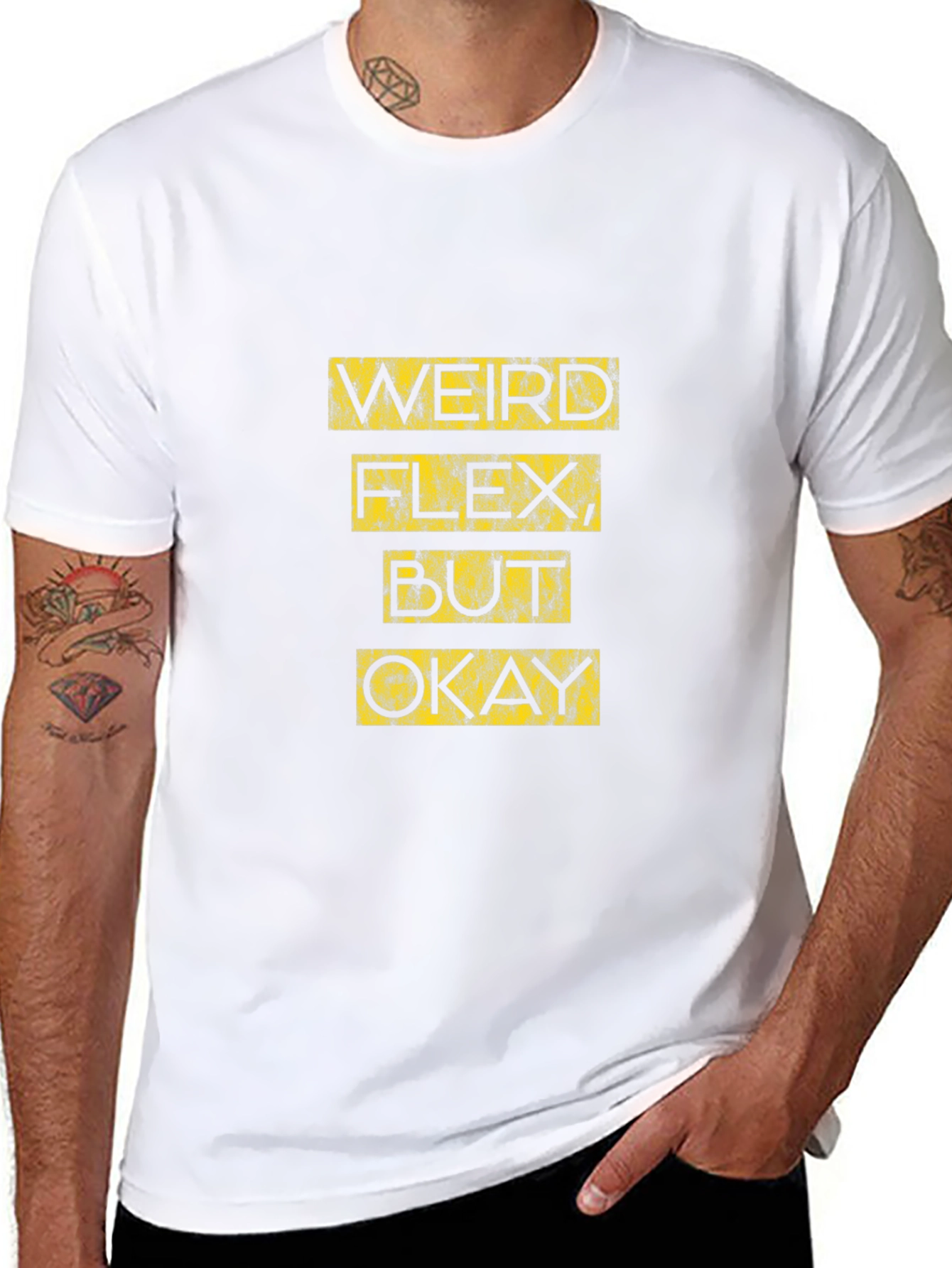 Black Weird Flex, But Okay - Graphic Tee view 8