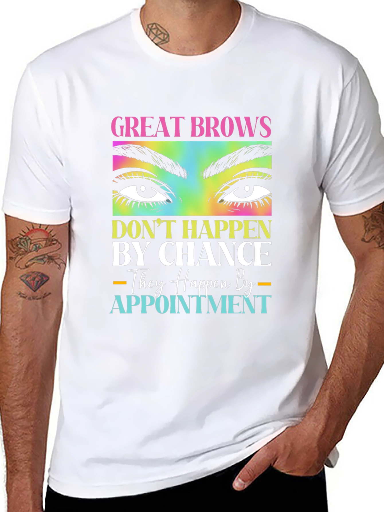 Black Great Brows Appointment T-Shirt view 8