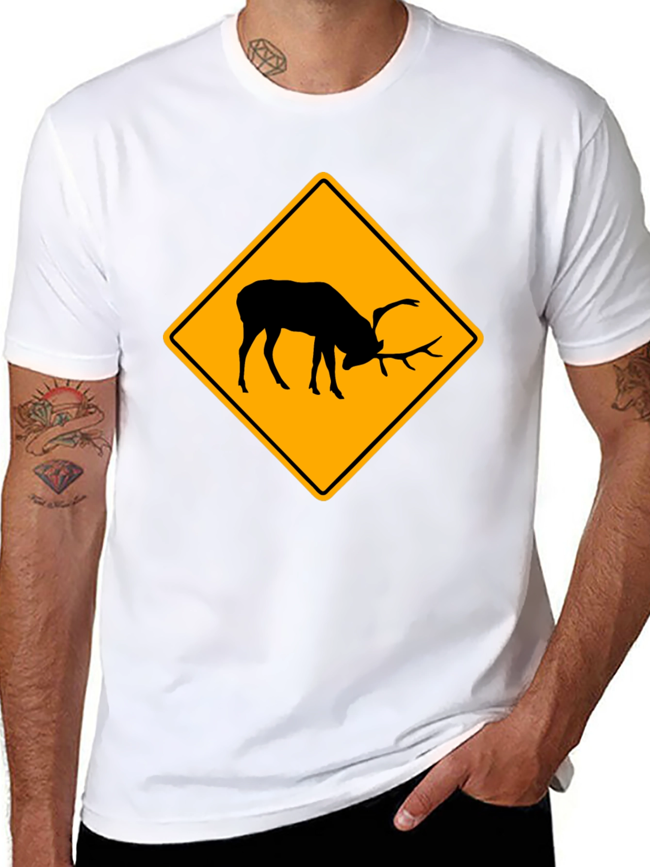 Black Elk Crossing Black T-Shirt - Wildlife Tee view 8