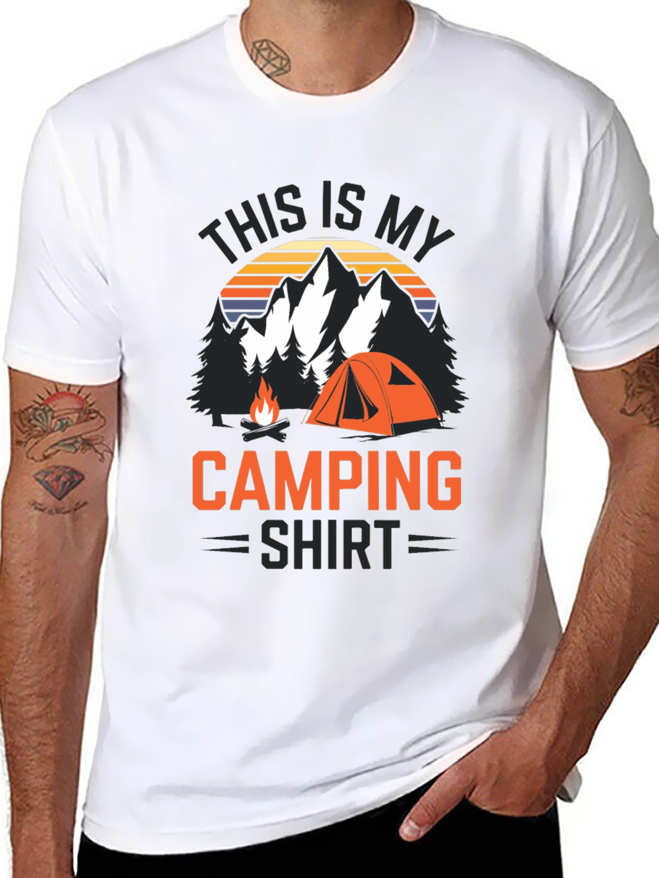 Black Camping Shirt - This is My Camping Shirt view 8